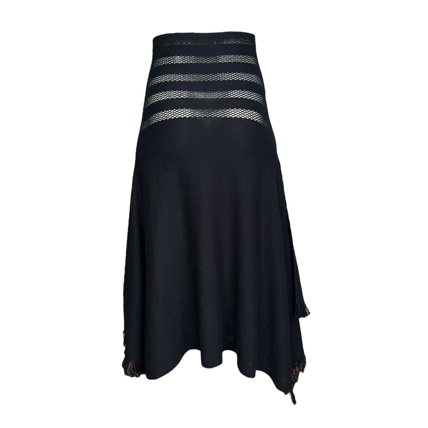 ISSEY MIYAKE FW2020 BY SATOSHI KONDO BLACK KNITTED SKIRT