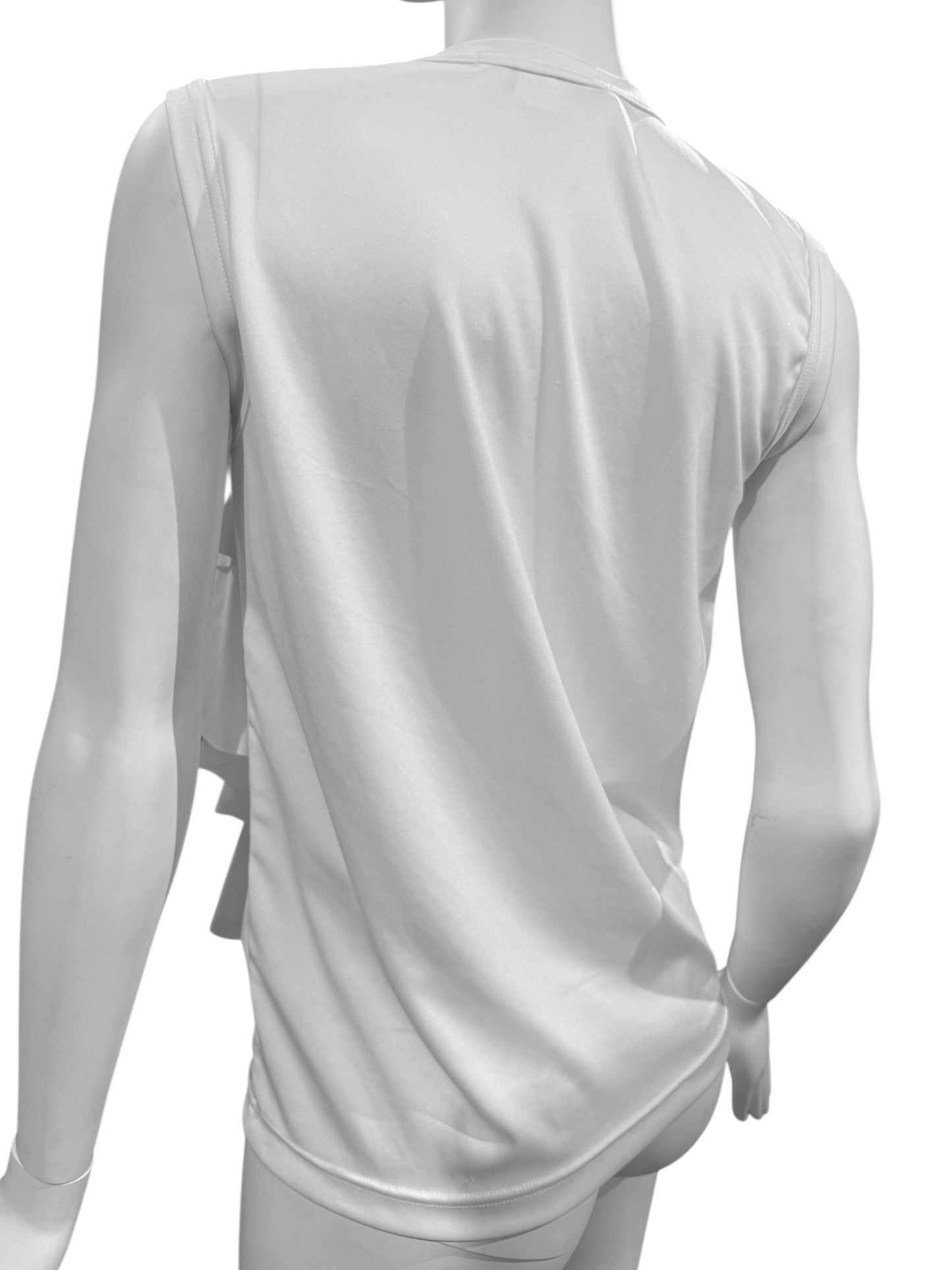 COMME DES GARÇONS FW2022 WHITE RUFFLES TANK TOP