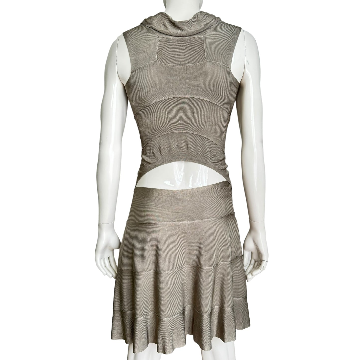 PLEIN SUD SS2004 GREY KNIT BANDAGE 2P. SET