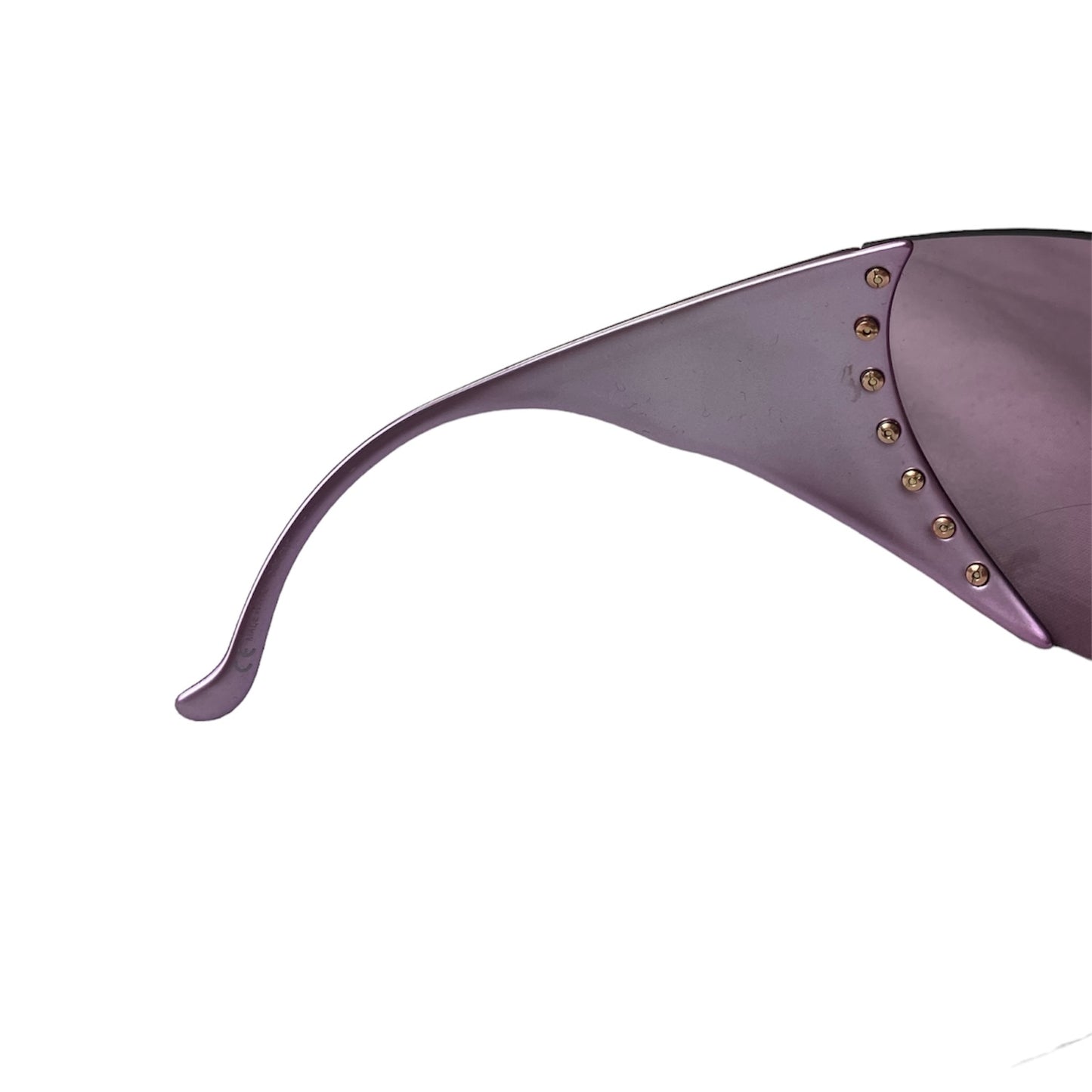 DIOR 2000s BY GALLIANO LILAC BIKE 1 OVERSIZE MASK SUNGLASSES