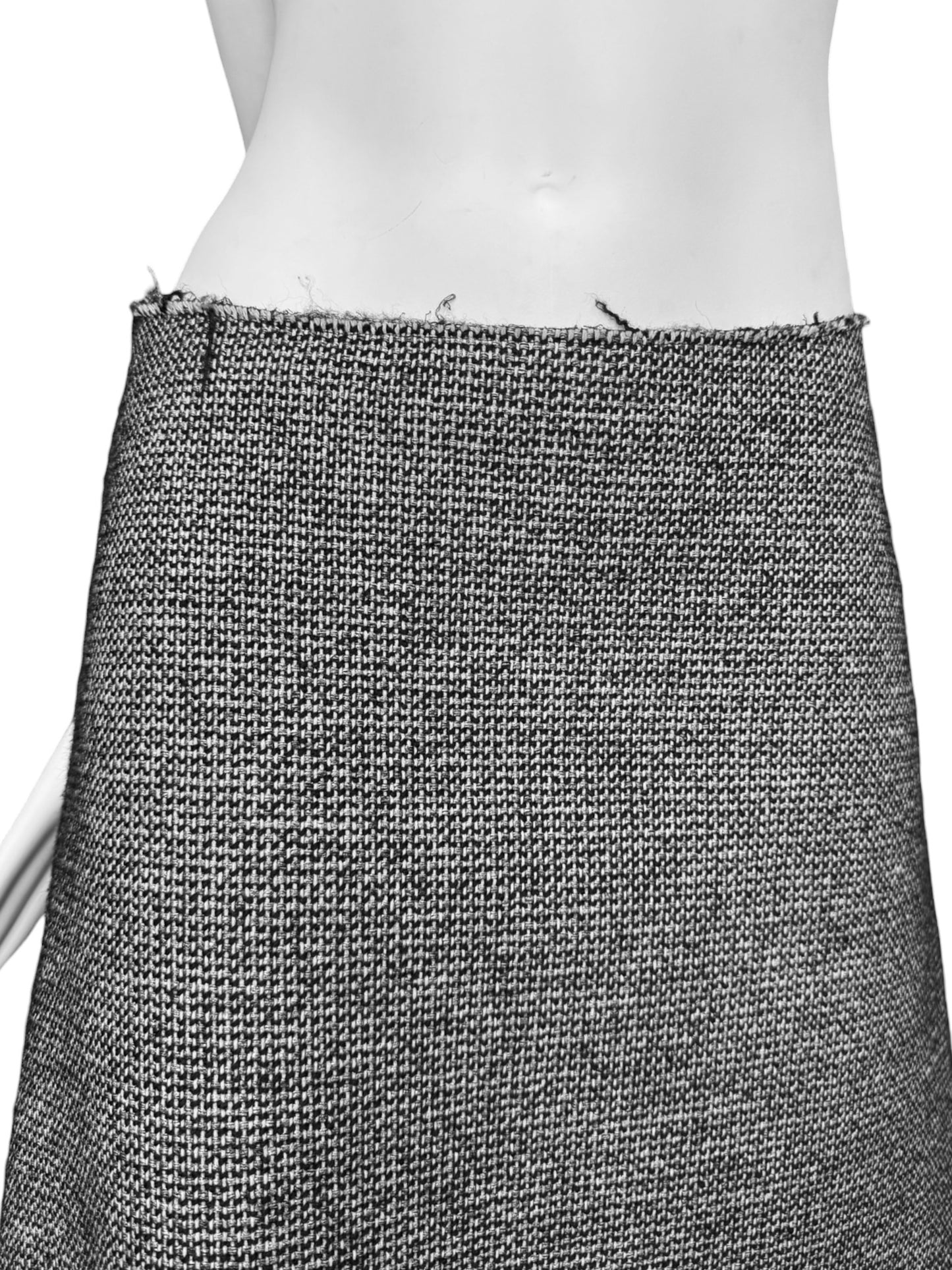 MAISON MARGIELA FW2016 BY JOHN GALLIANO GREY KNIT LONG SKIRT