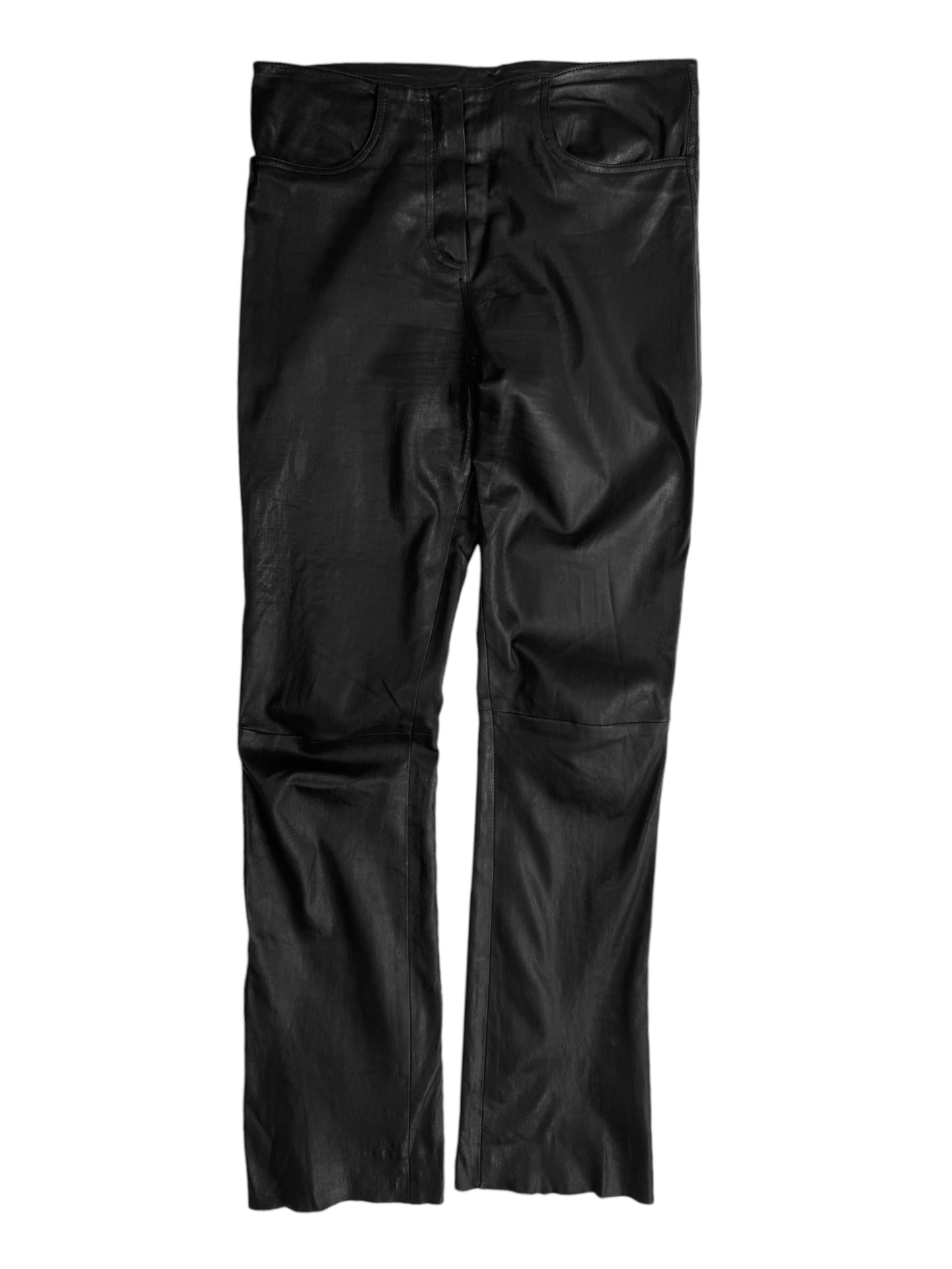 JITROIS 2010s BLACK LEATHER PANTS