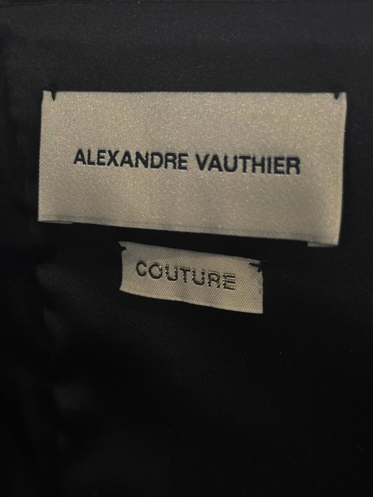 ALEXANDRE VAUTHIER HAUTE COUTURE FW2023 BLACK GOOSE FEATHER CORSET BODYSUIT