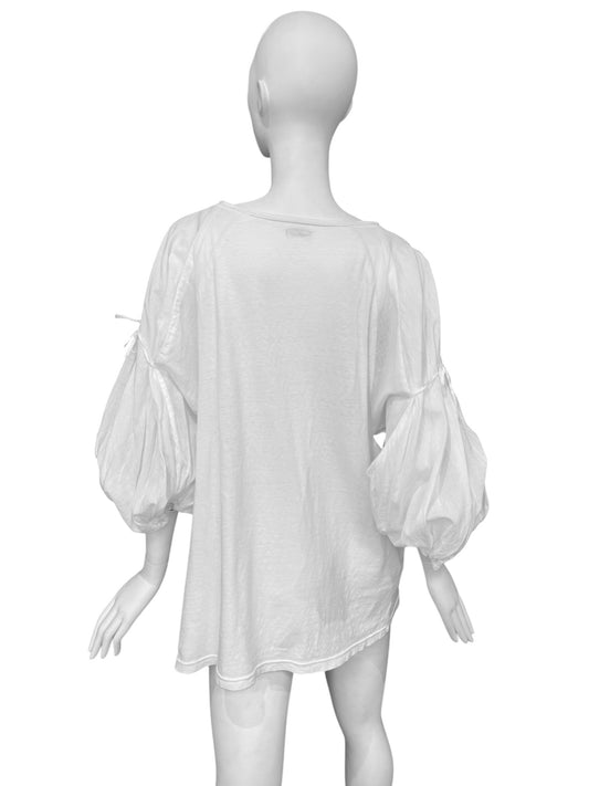 KAPITAL 2000s WHITE OVERSIZE BLOUSE