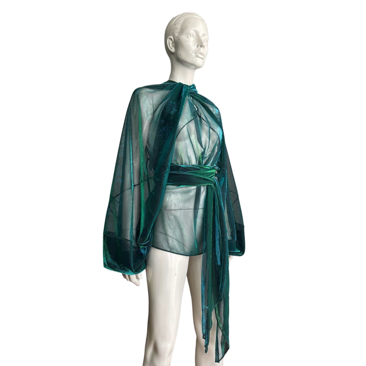 MAISON MARGIELA FW2016 BY GALLIANO GREEN SHEER TOP