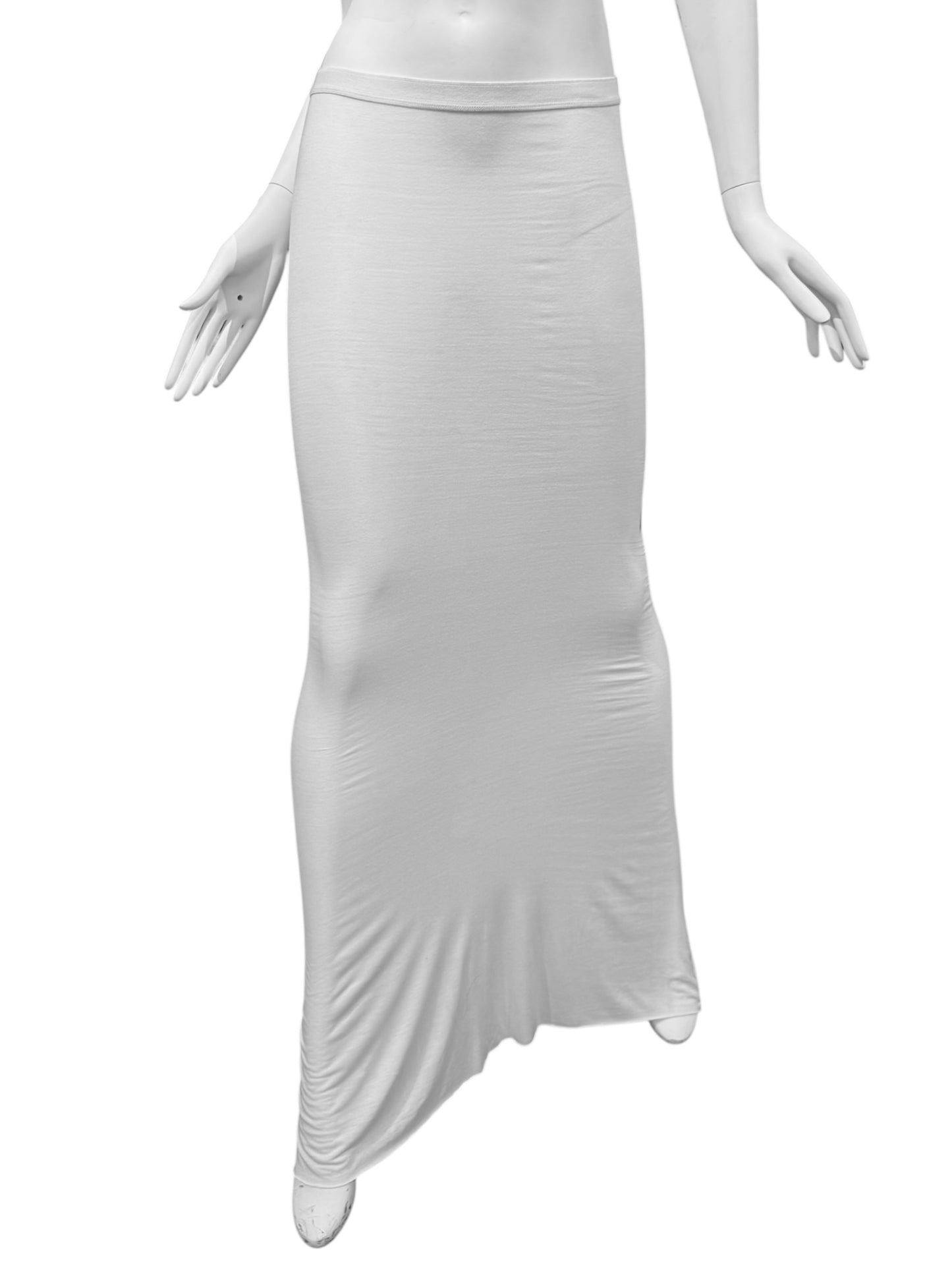 RICK OWENS LILIES 2020s WHITE FLOOR-LENGTH SKIRT