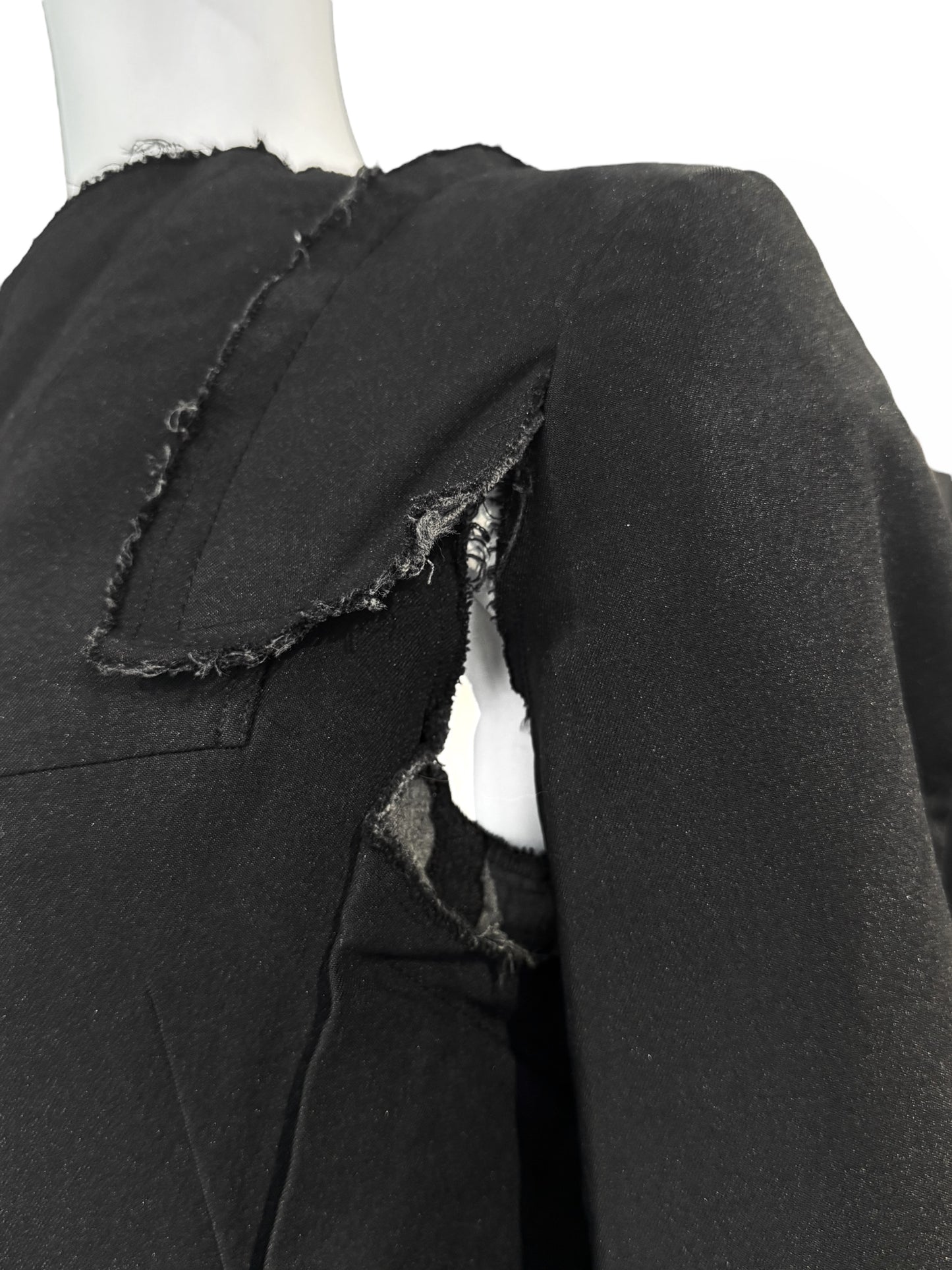 COMME DES GARÇONS SS2013 BLACK DECONSTRUCTED JACKET