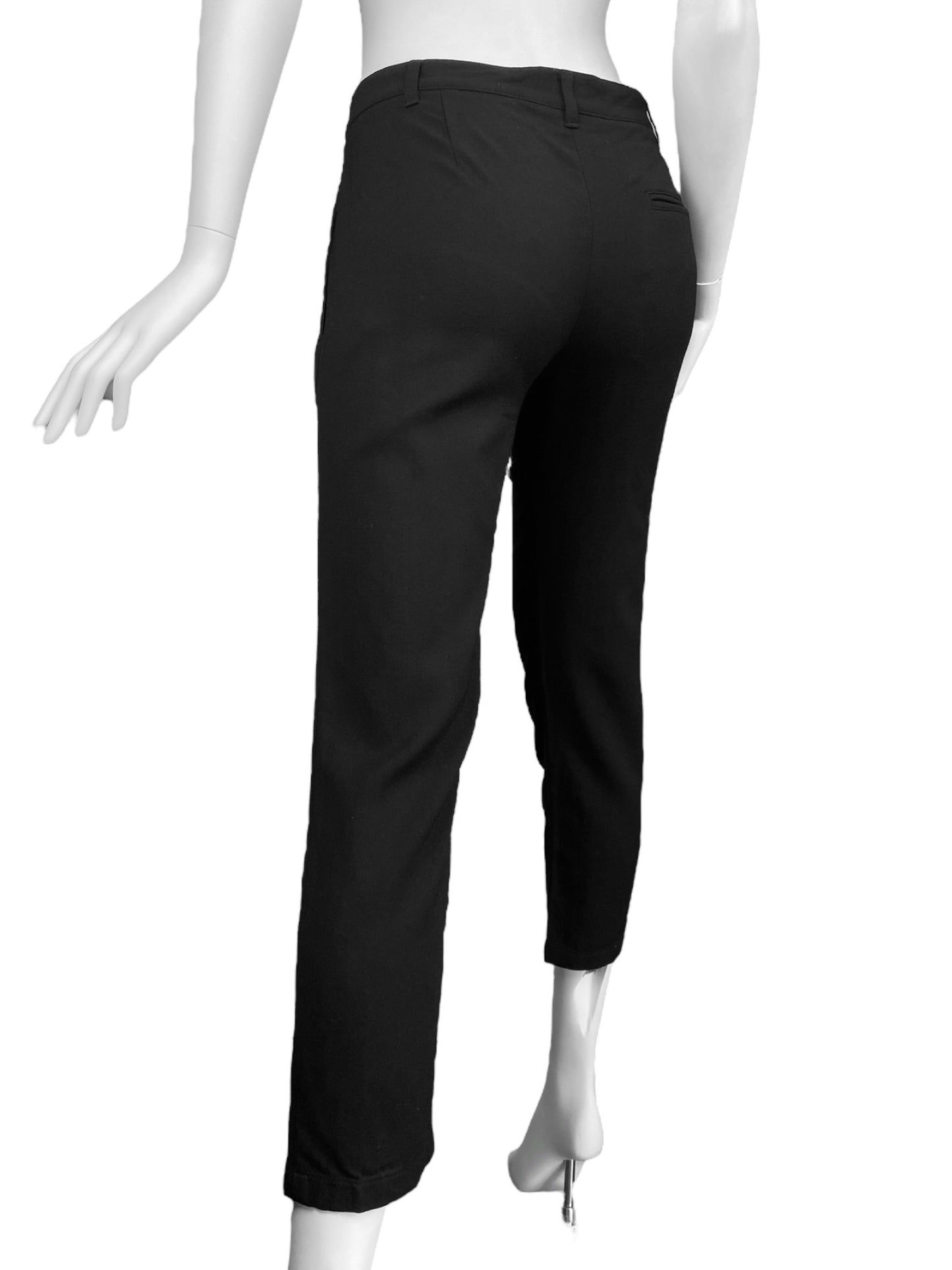 ANN DEMEULEMEESTER 2000s BLACK CAPRI PANTS