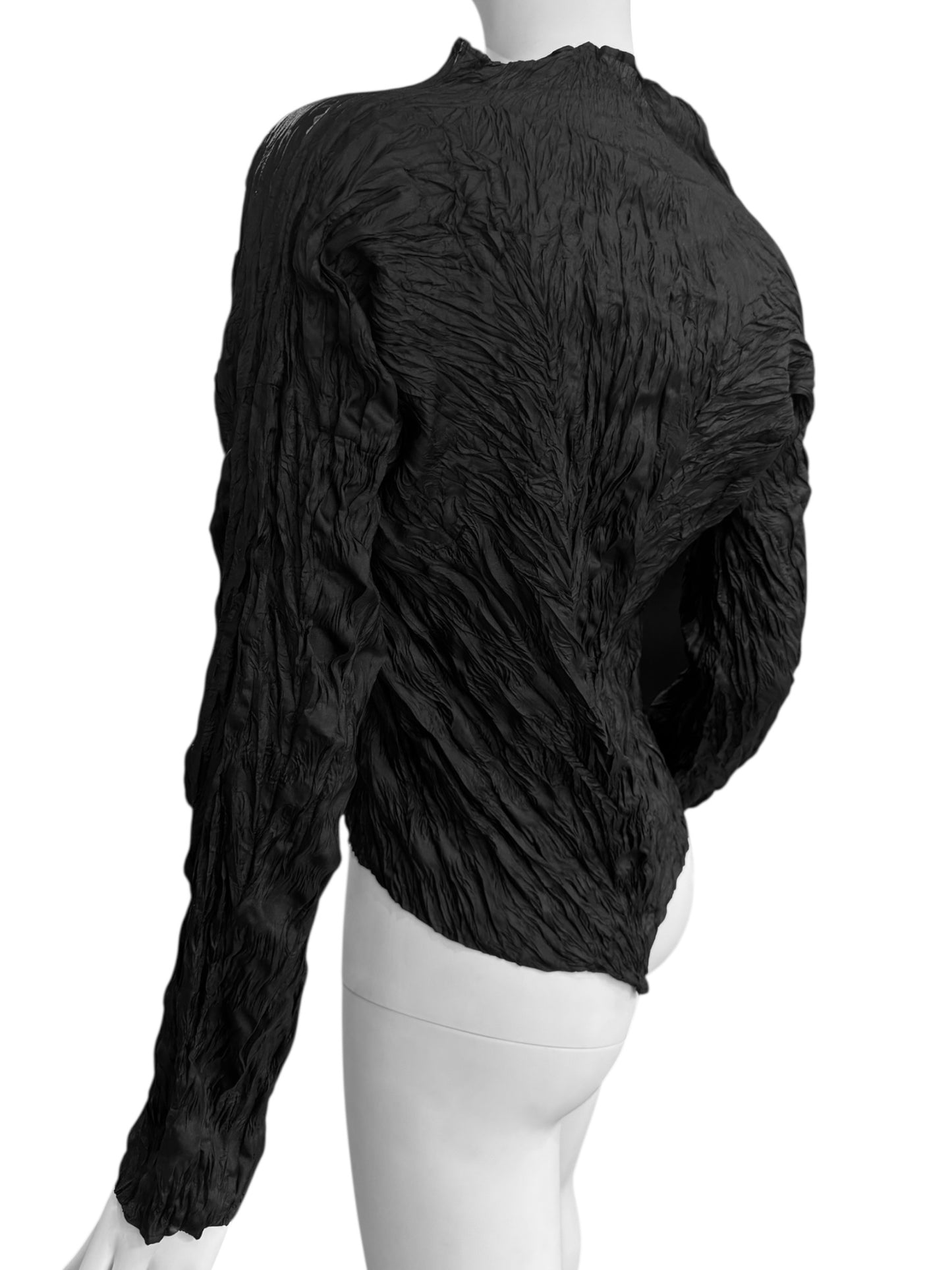 ISSEY MIYAKE SS1994 BLACK TEXTURED TOP