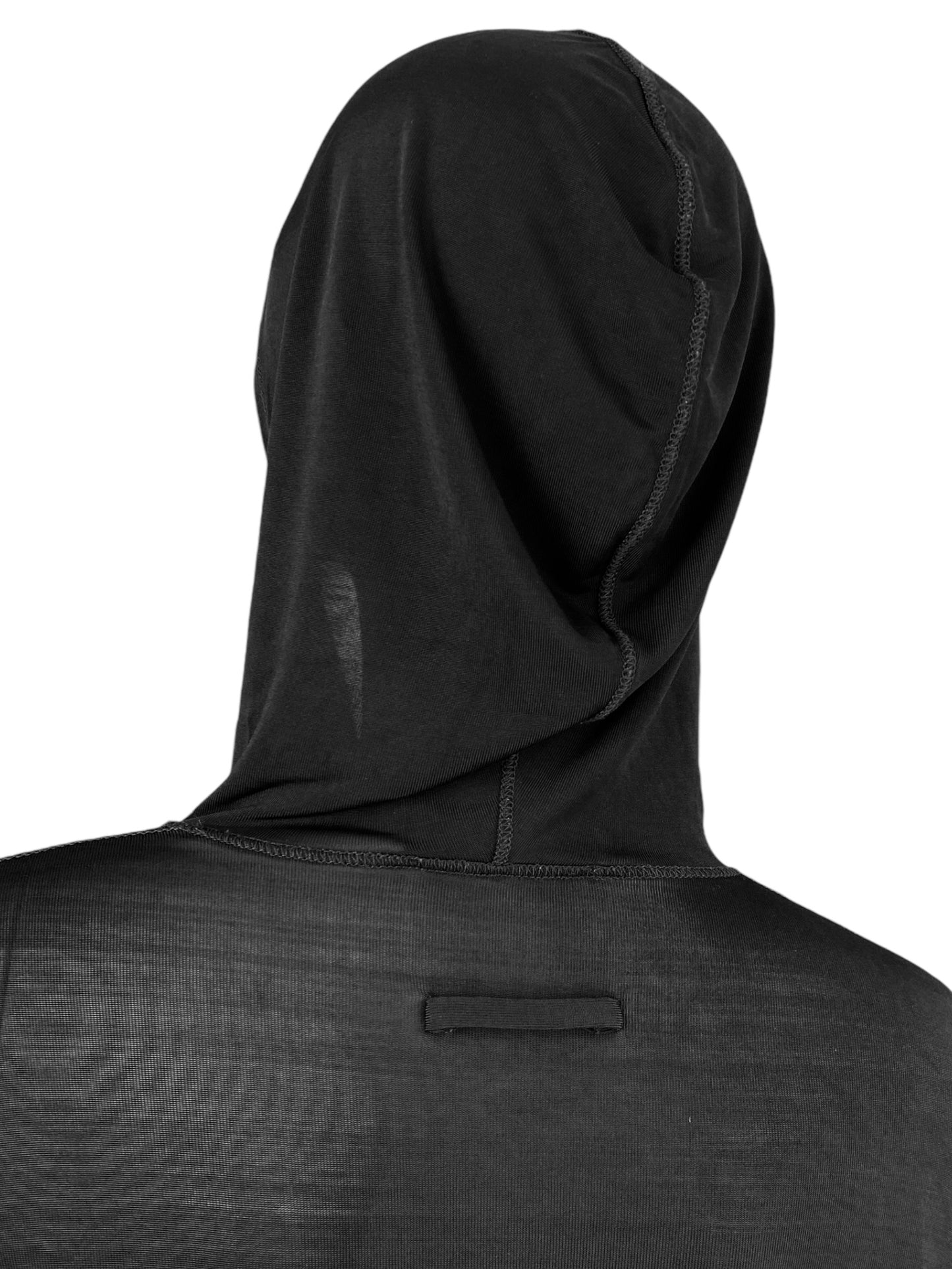 JEAN-PAUL GAULTIER 2000s BLACK HOODED TOP