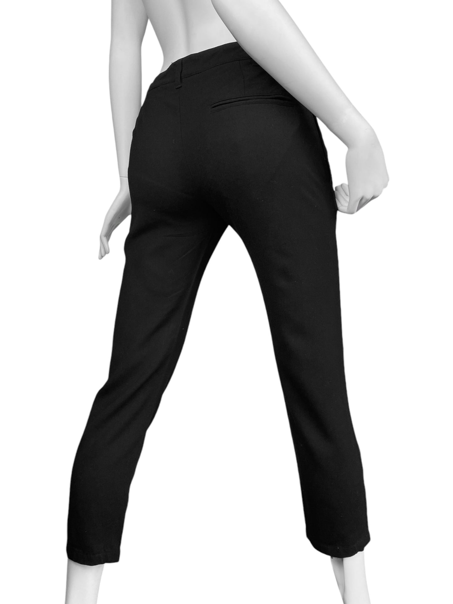 ANN DEMEULEMEESTER 2000s BLACK CAPRI PANTS