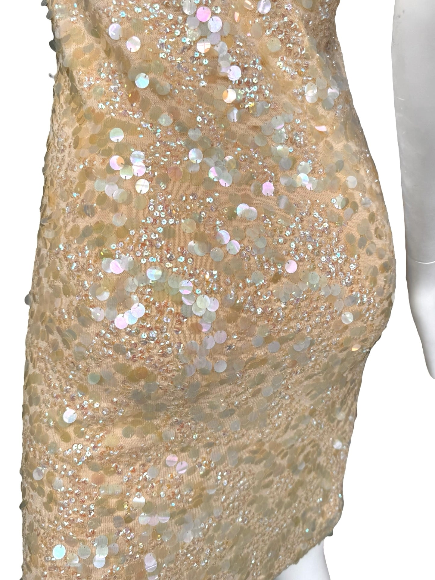 PLEIN SUD SS2000 YELLOW EMBELLISHED MIDI DRESS
