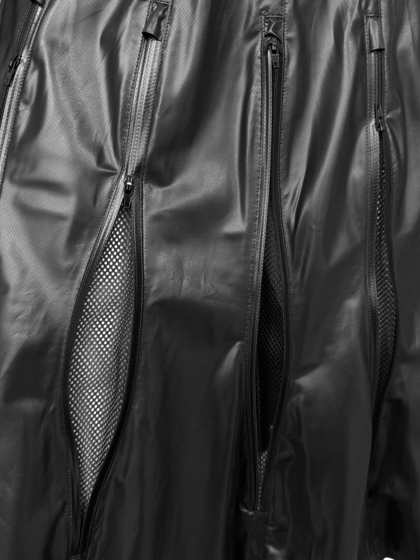JUNYA WATANABE SS2013 BLACK ZIP MIDI SKIRT
