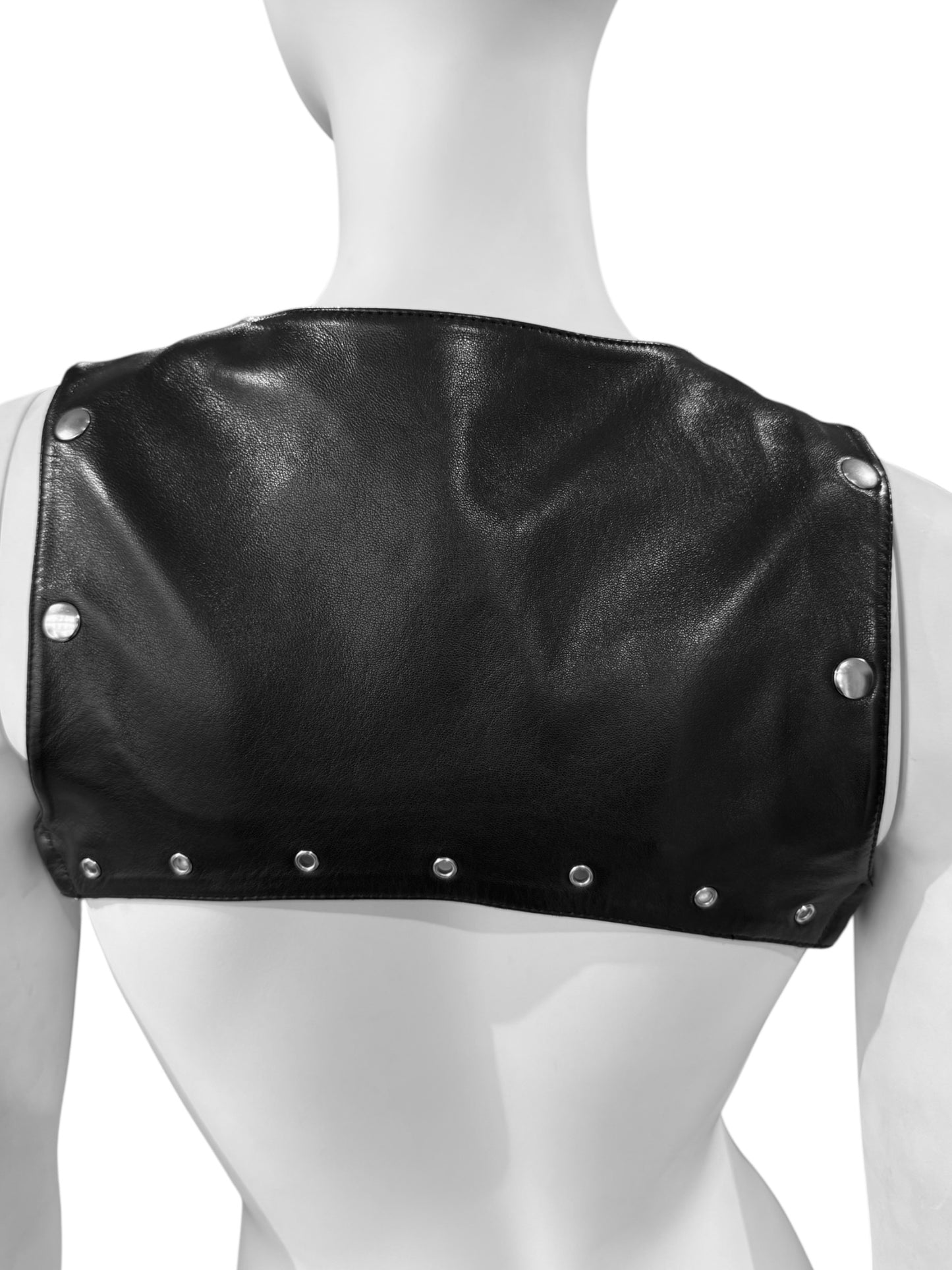 PLEIN SUD FW2002 BLACK LEATHER BONDAGE HARNESS