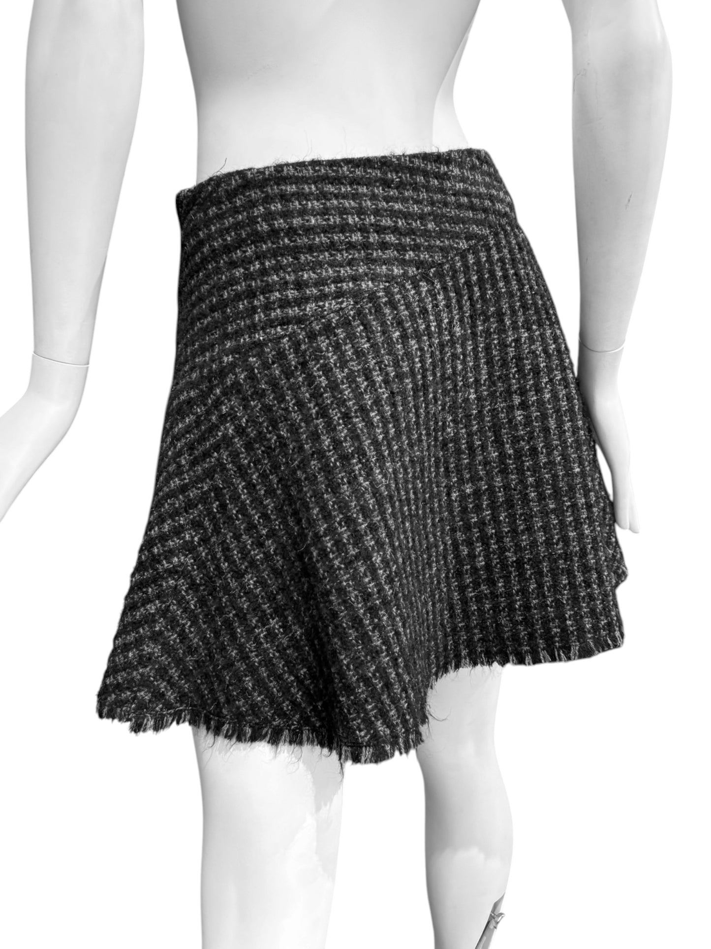 BALENCIAGA 2000s BY NICOLAS GHESQUIÈRE GREY MINI SKIRT