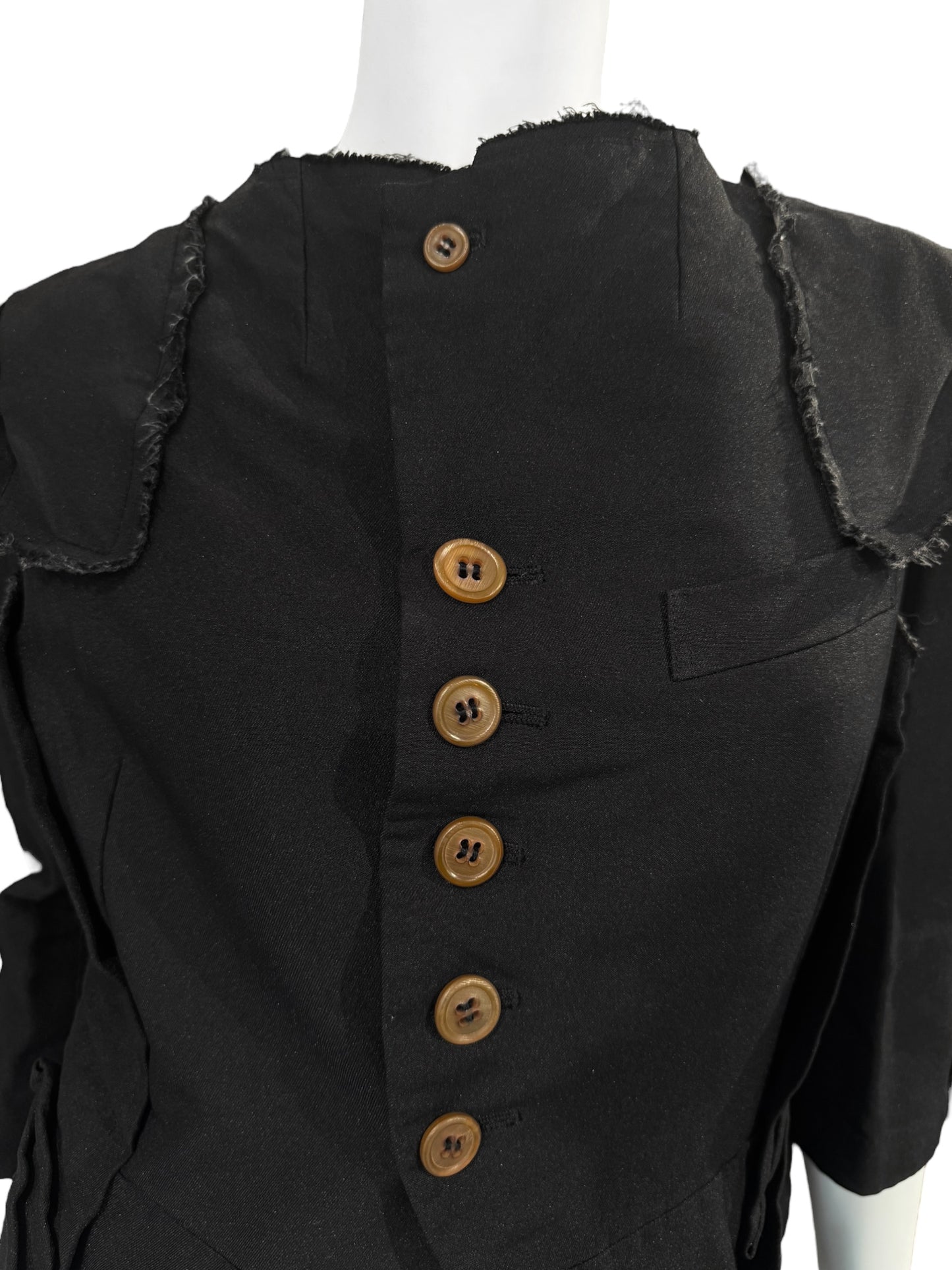 COMME DES GARÇONS SS2013 BLACK DECONSTRUCTED JACKET