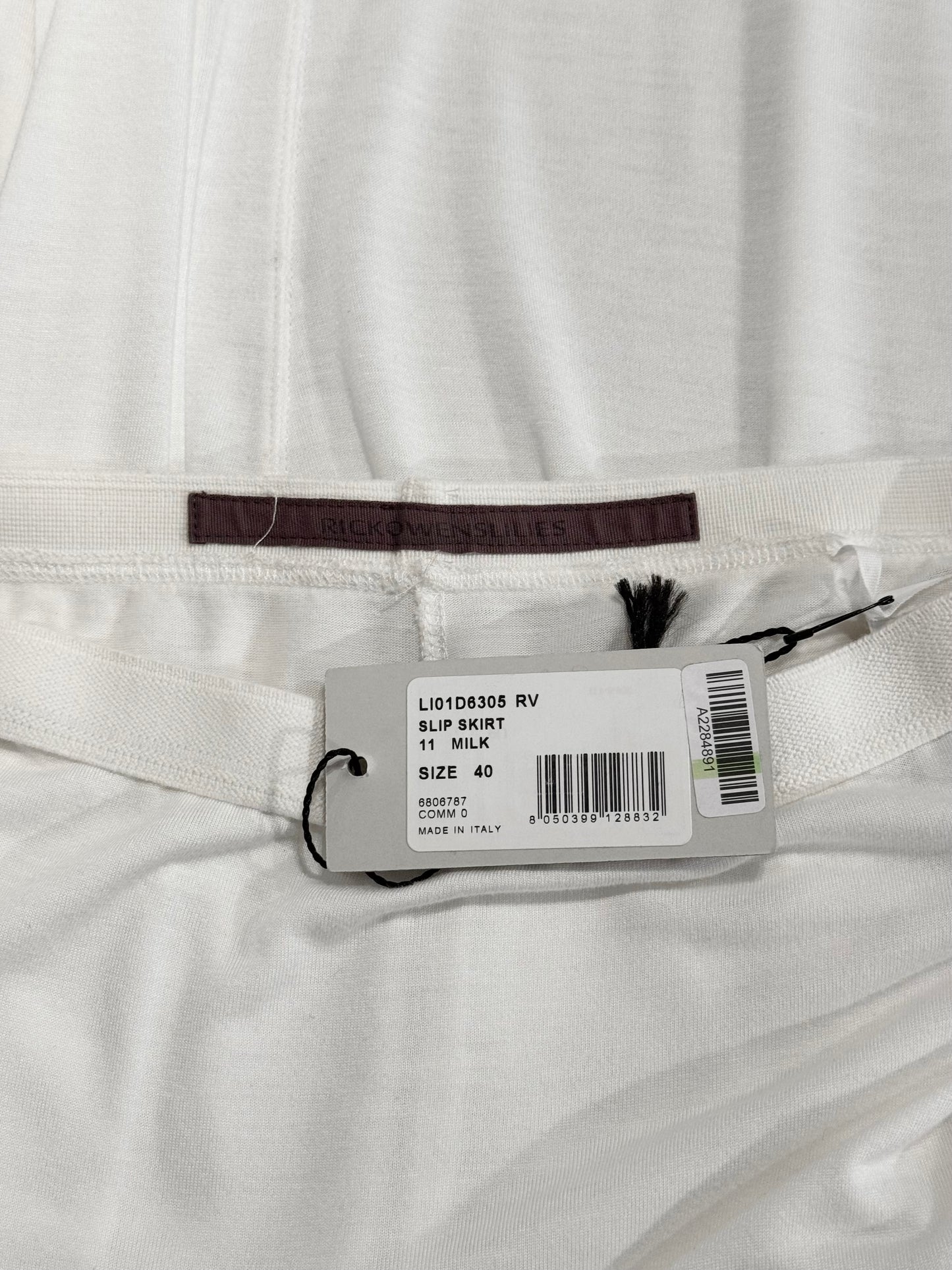 RICK OWENS LILIES 2020s WHITE FLOOR-LENGTH SKIRT