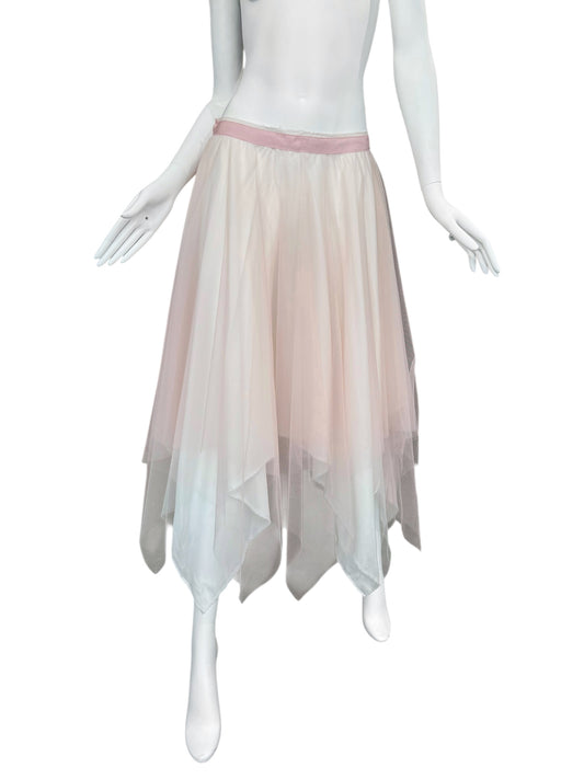 MARC LE BIHAN 2020s BABY PINK TULLE BALLERINA MAXI SKIRT