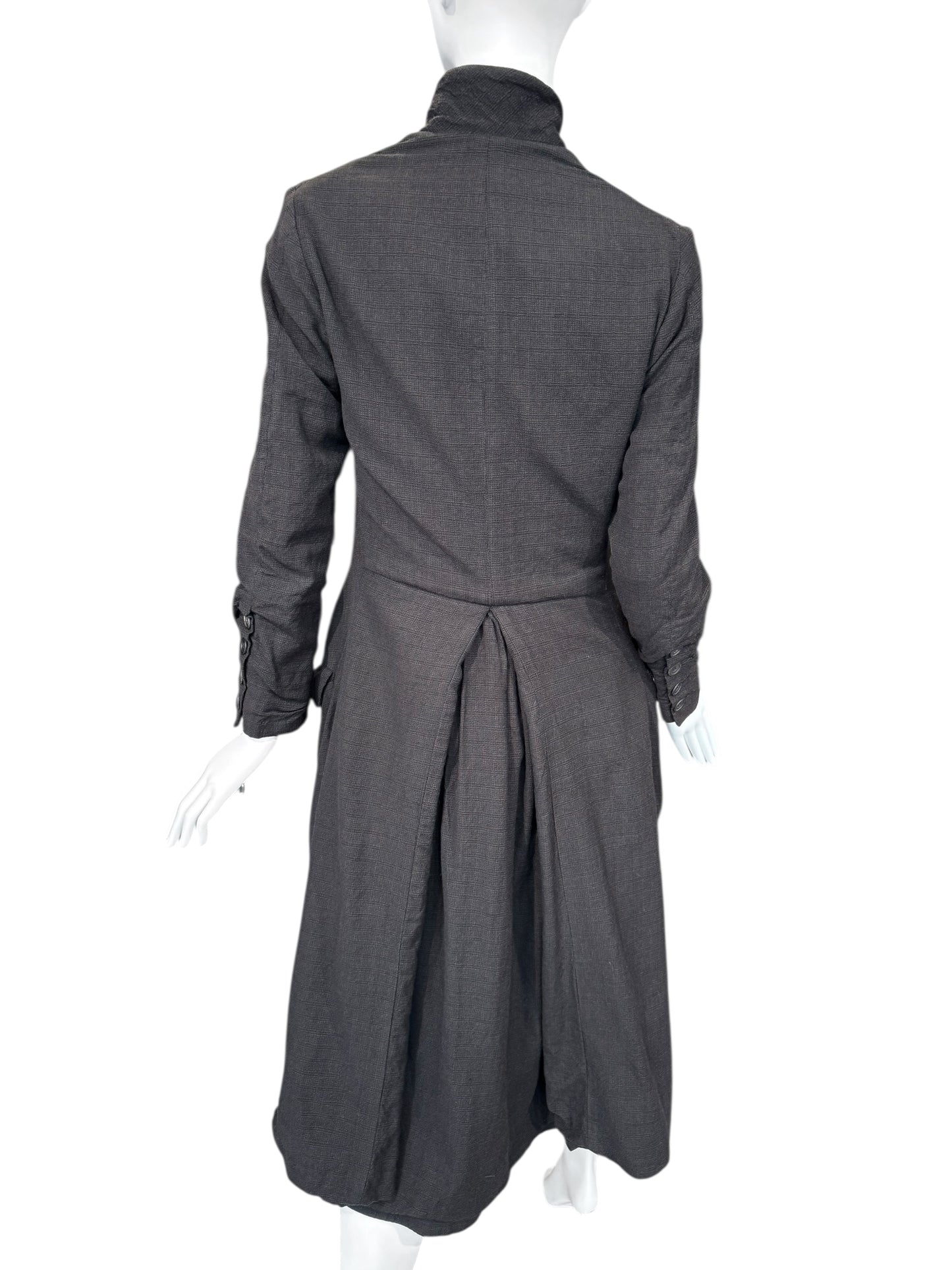 PAUL HARNDEN SHOEMAKERS 2010s DARK TAUPE WOOL COAT