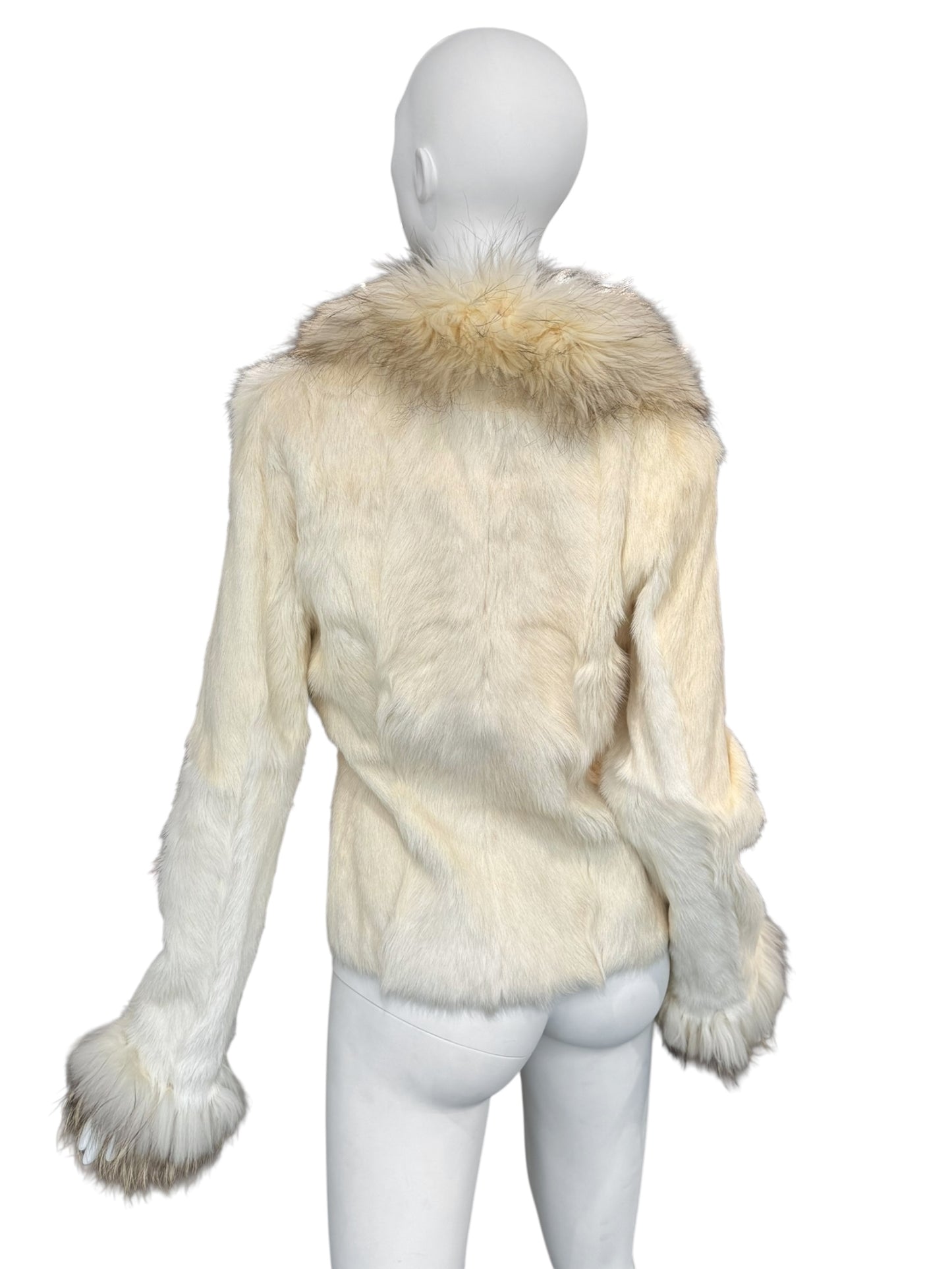 JITROIS 2000s CREAM FUR REVERSIBLE JACKET