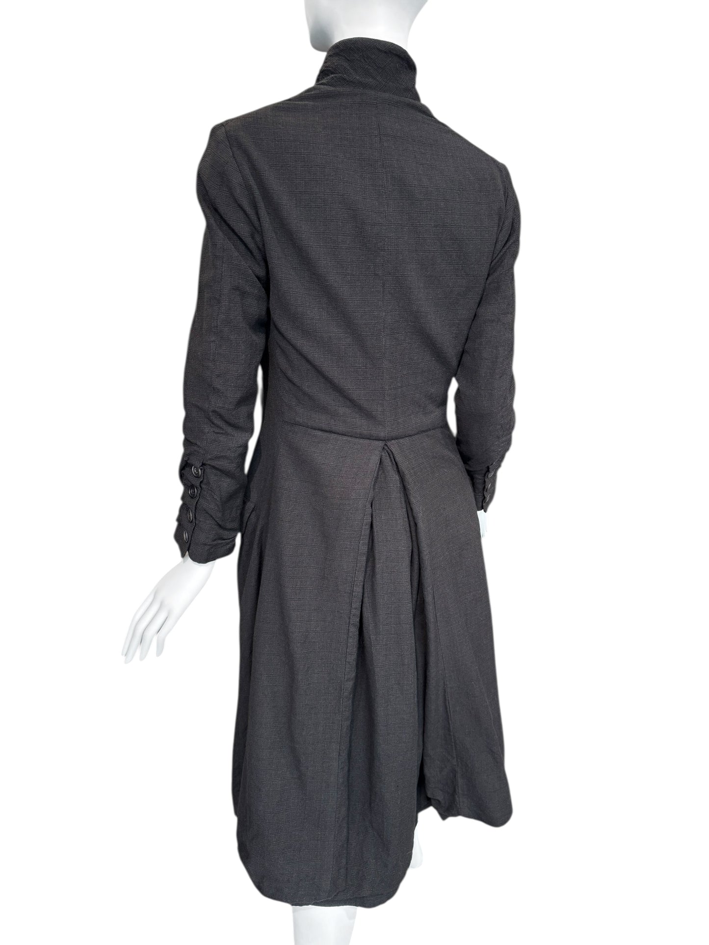 PAUL HARNDEN SHOEMAKERS 2010s DARK TAUPE WOOL COAT