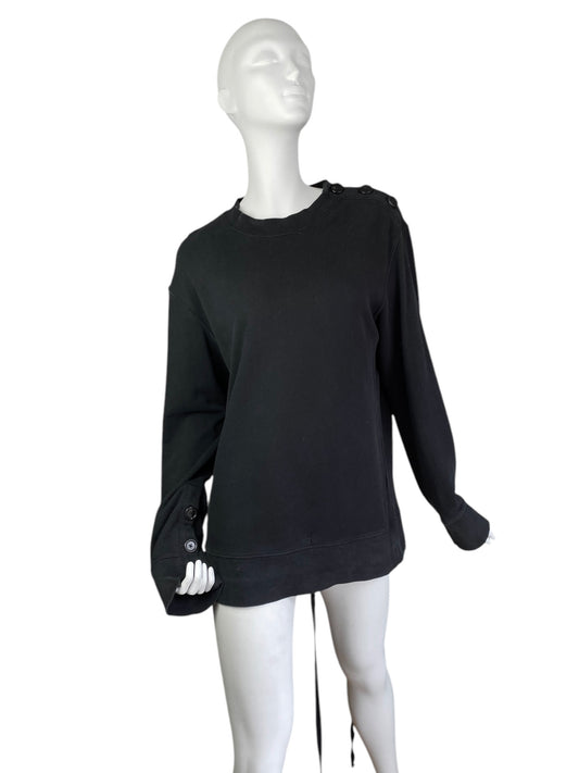 ANN DEMEULEMEESTER 2010s BLACK SWEATER