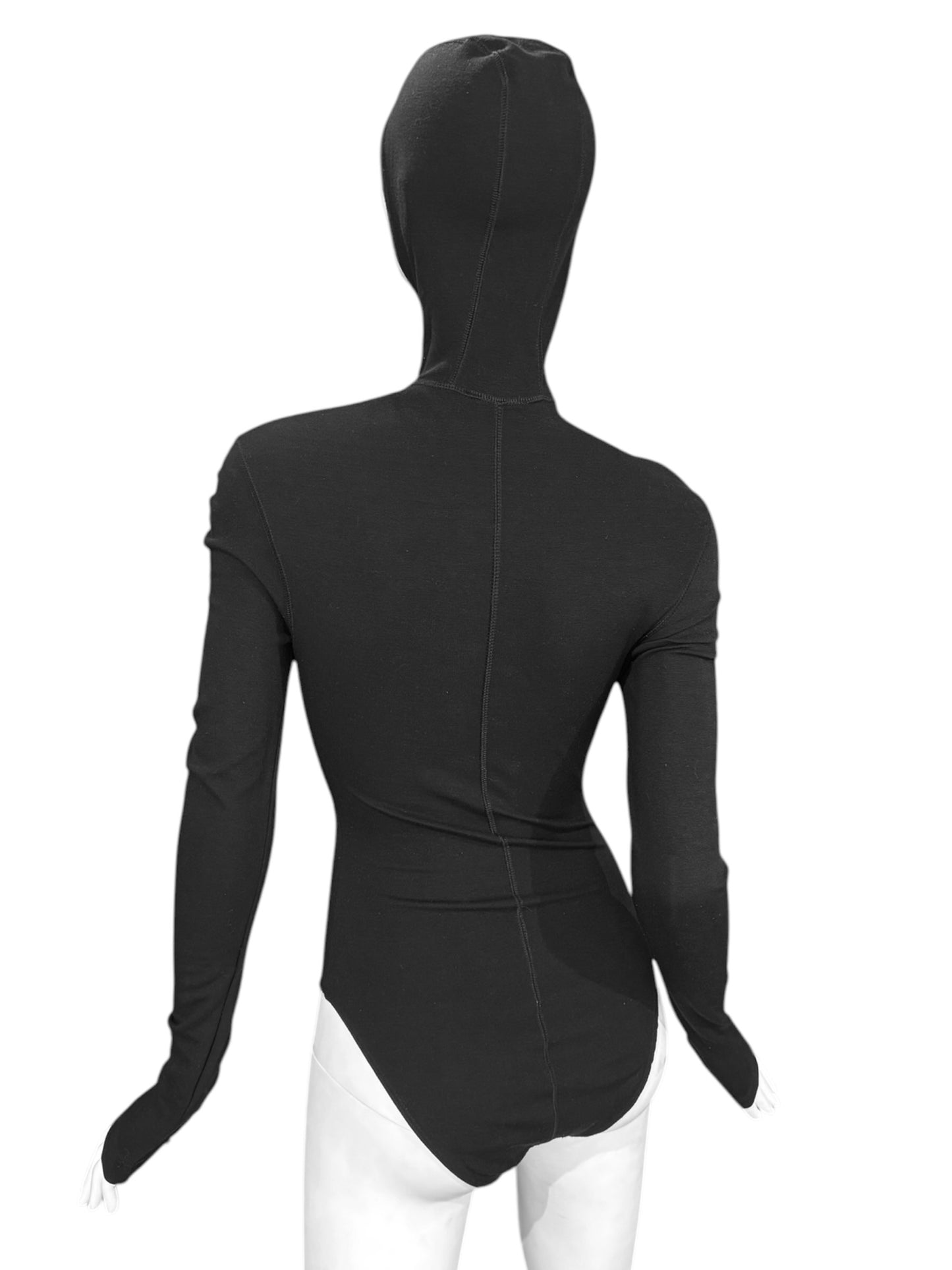 PLEIN SUD FW1990 BLACK HOODED BODY