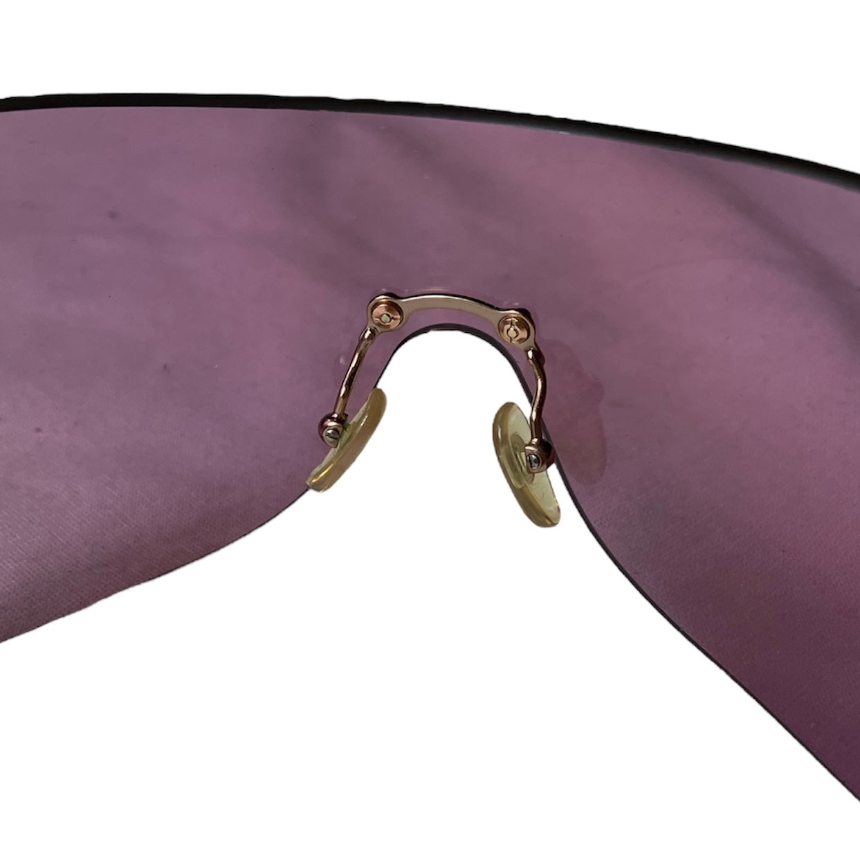 DIOR 2000s BY GALLIANO LILAC BIKE 1 OVERSIZE MASK SUNGLASSES