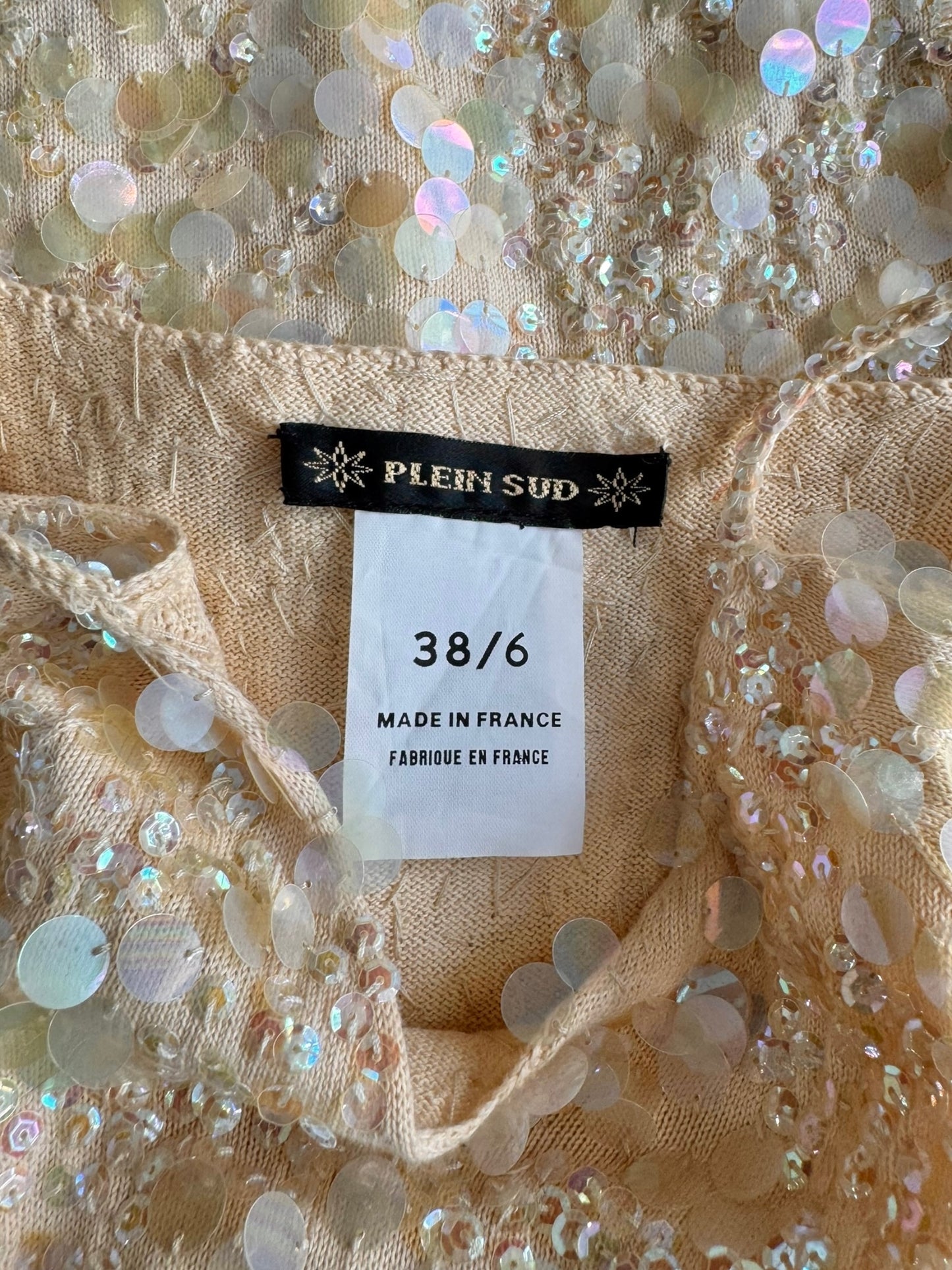 PLEIN SUD SS2000 YELLOW EMBELLISHED MIDI DRESS