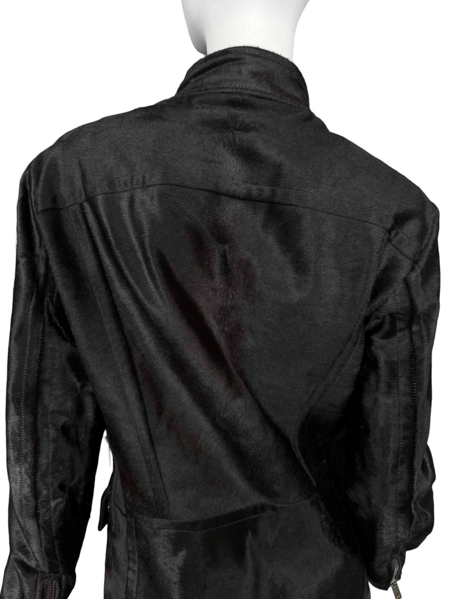 GUCCI FW2004 BY TOM FORD EBONY PONY HAIR JACKET