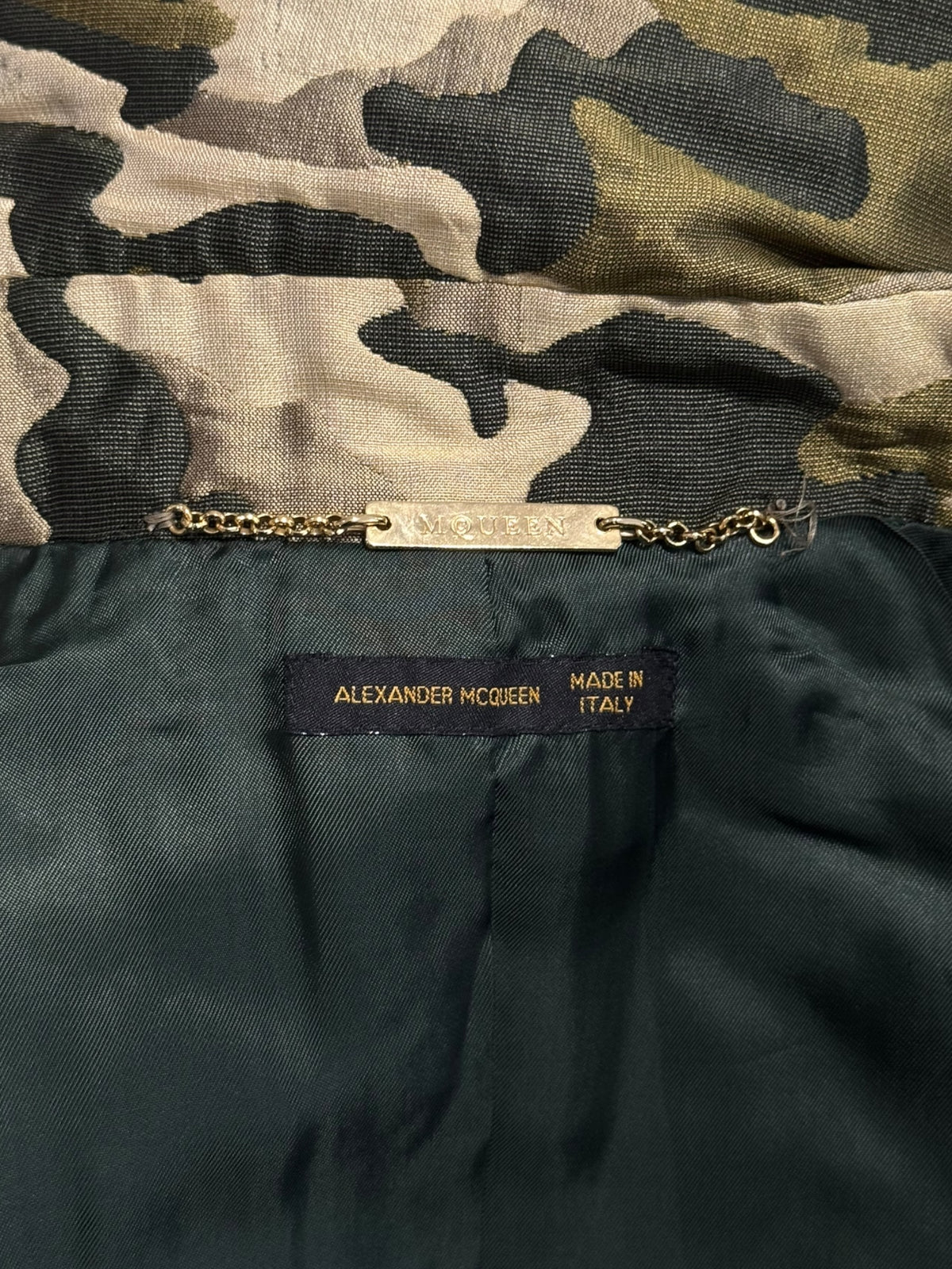 ALEXANDER MCQUEEN SS1998 ‘GOLDEN SHOWER’ CAMO VEST