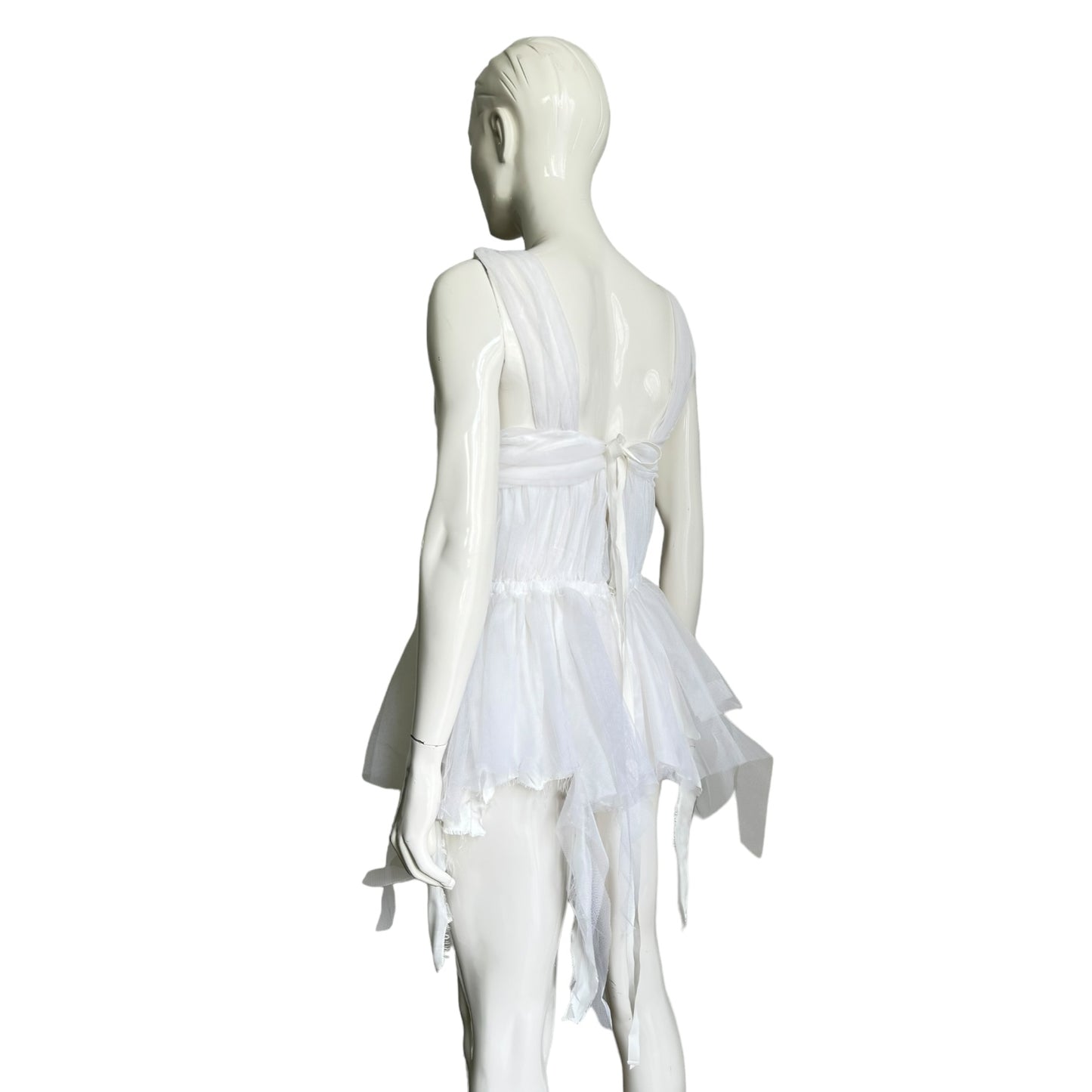 MM6 MARGIELA SS2020 WHITE TULLE TUTU TOP