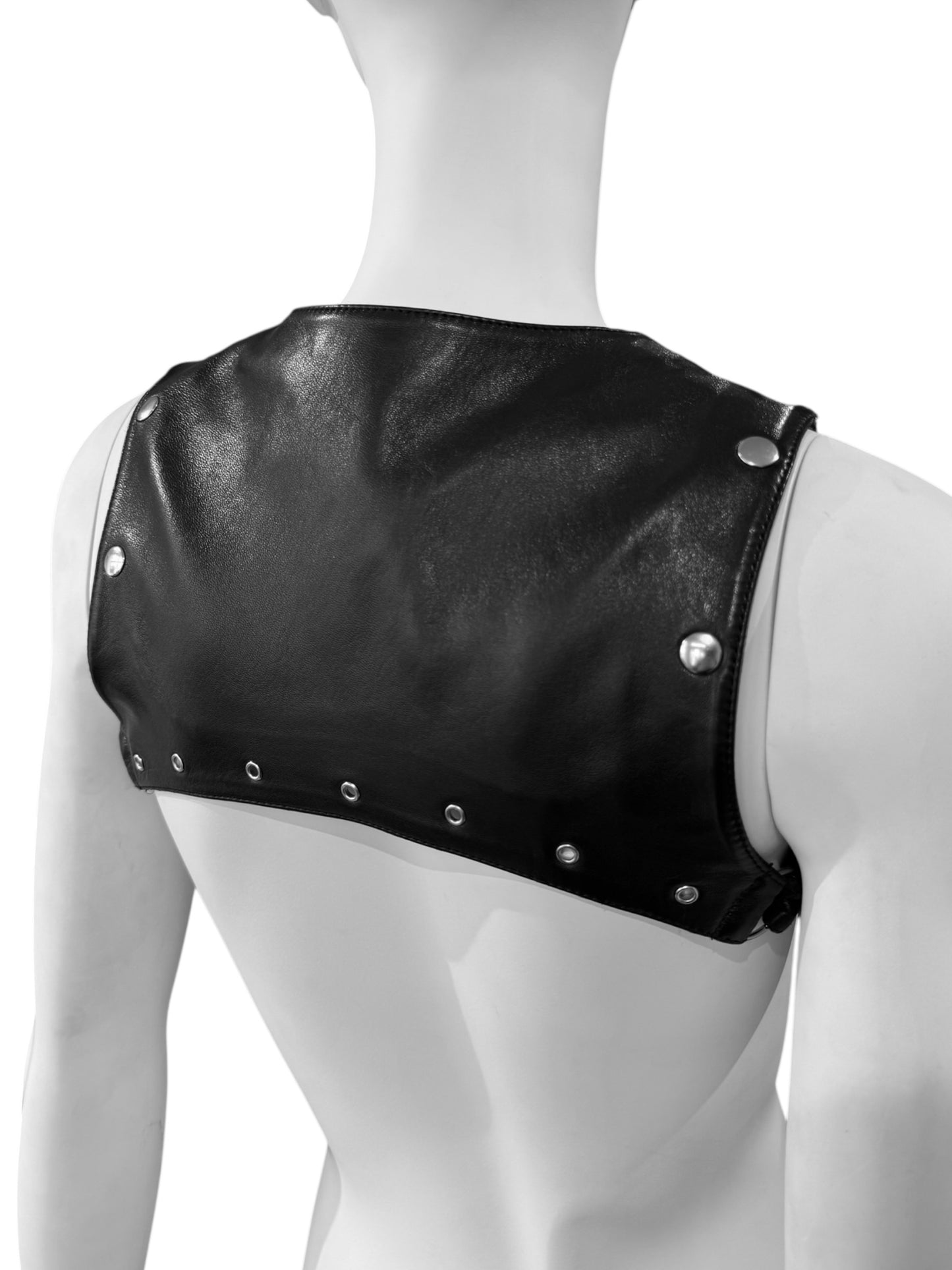 PLEIN SUD FW2002 BLACK LEATHER BONDAGE HARNESS