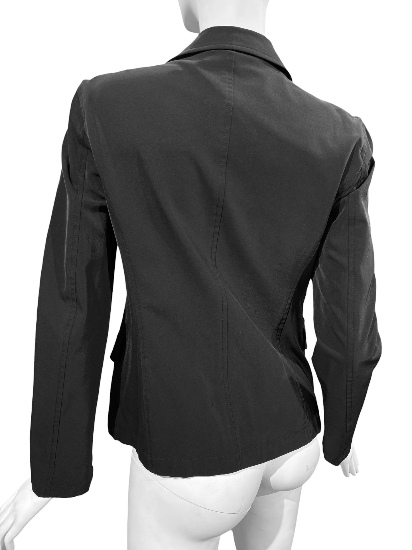 ISSEY MIYAKE SS2003 BY NAOKI TAKIZAWA  BLACK BUTTONS BLAZER