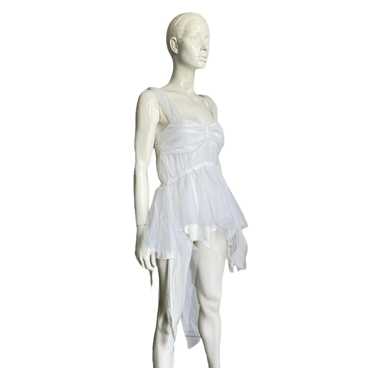 MM6 MARGIELA SS2020 WHITE TULLE TUTU TOP