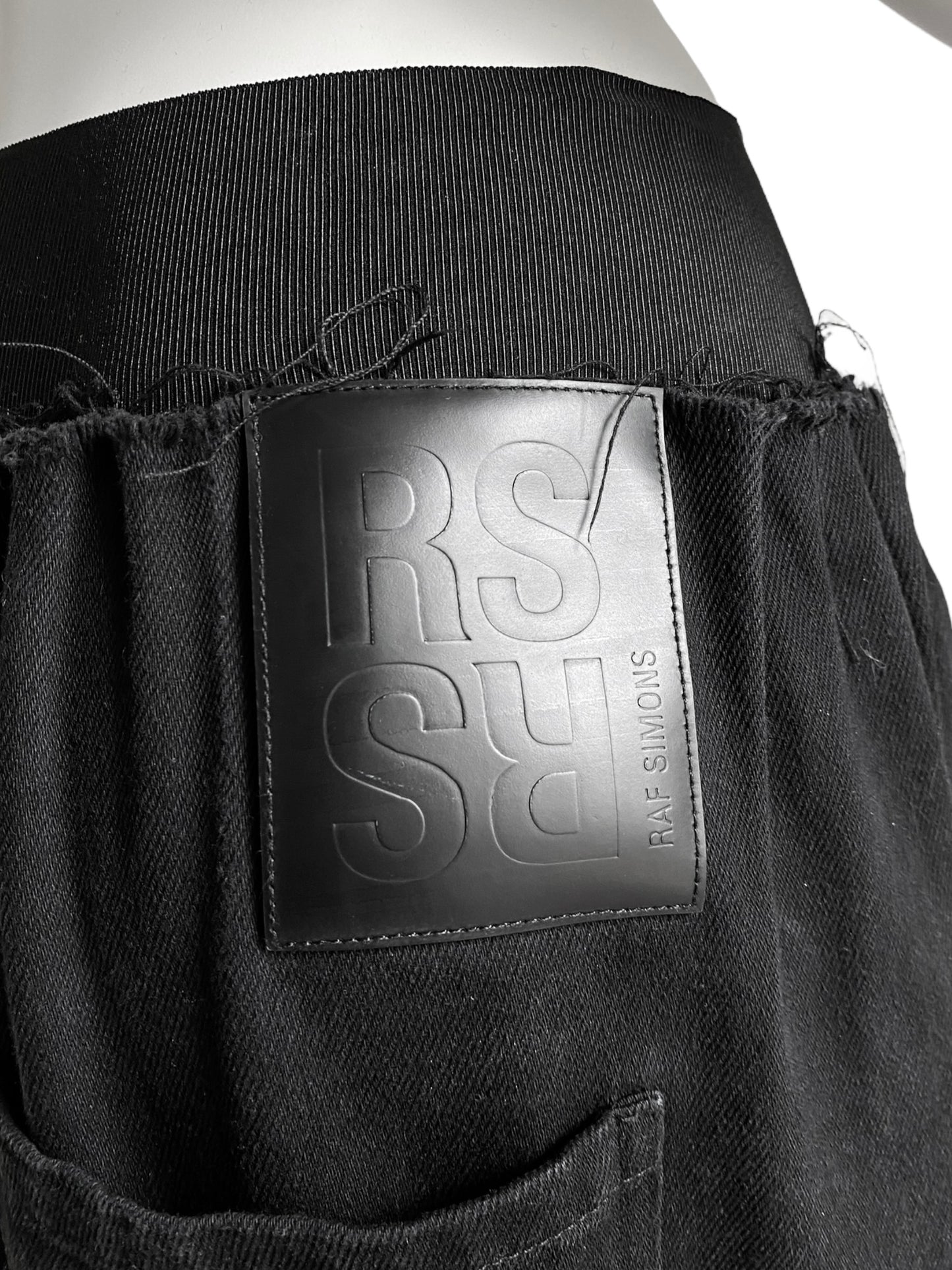 RAF SIMONS FW2022 BLACK BAGGY JEANS