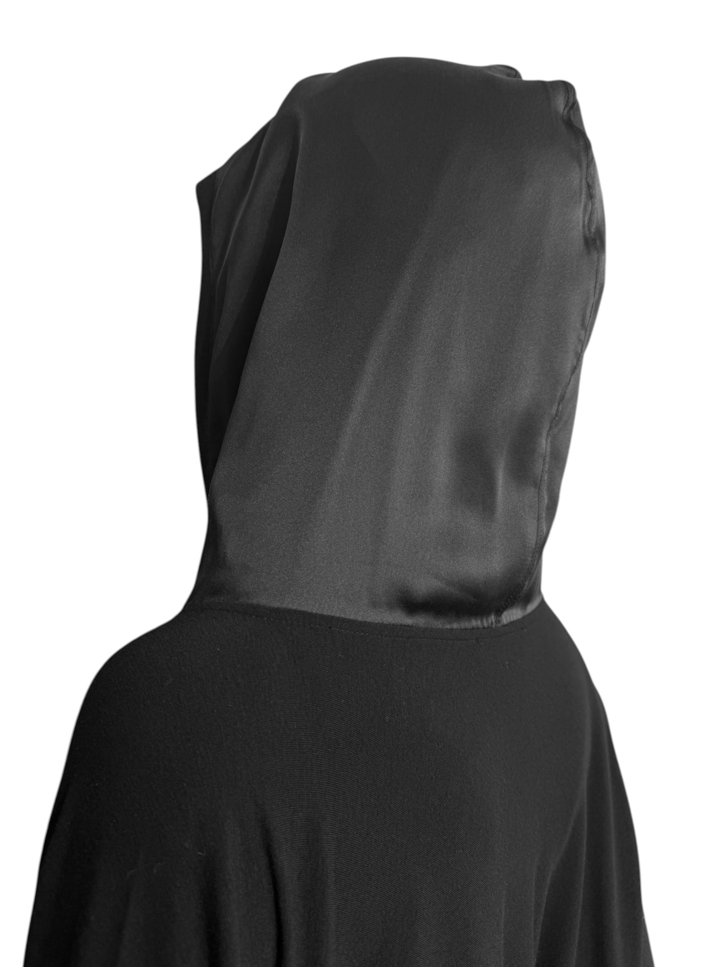 PLEIN SUD JEANIUS FW2013 BLACK HOODED BATWING SLEEVES SWEATER