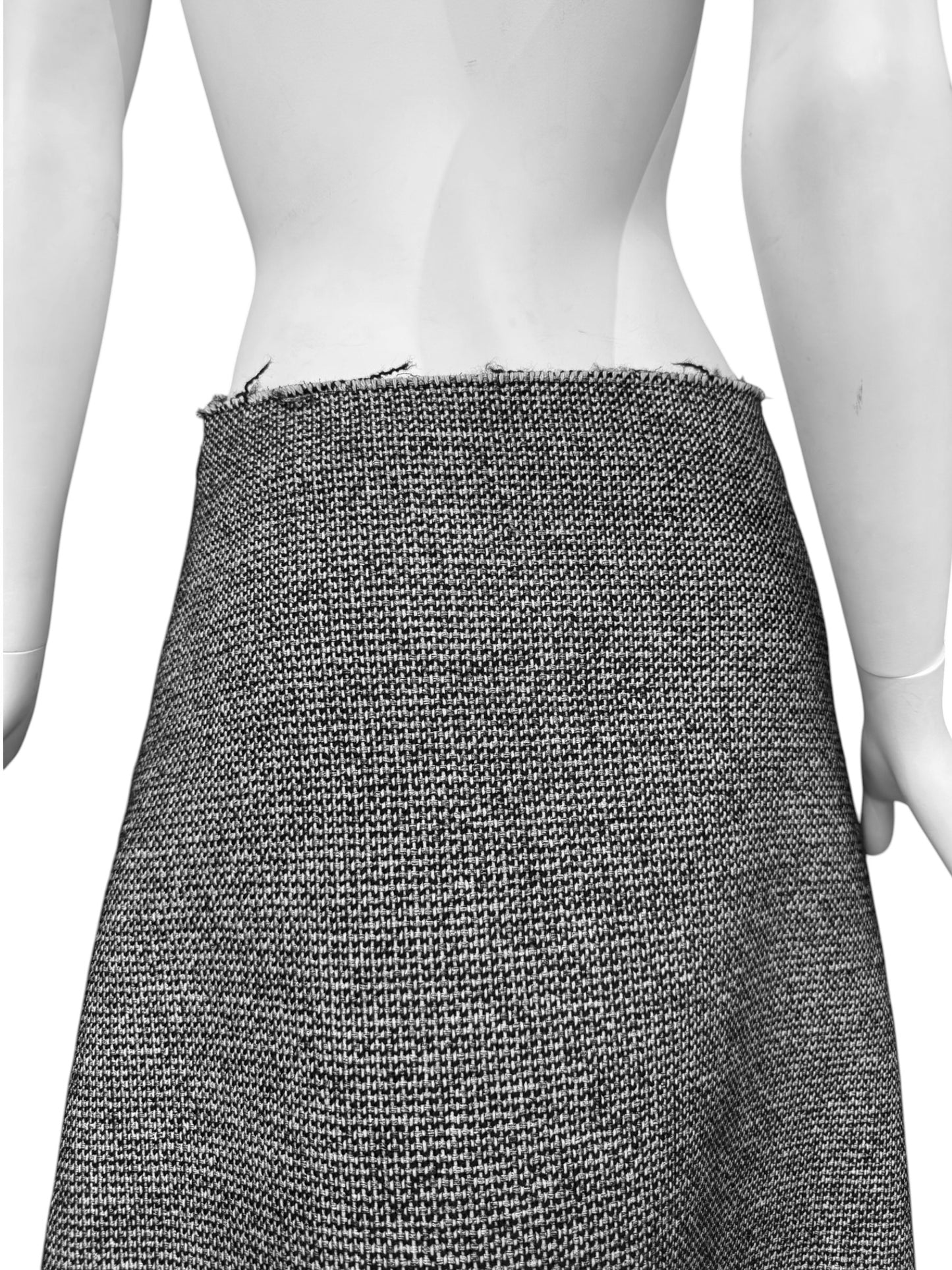 MAISON MARGIELA FW2016 BY JOHN GALLIANO GREY KNIT LONG SKIRT