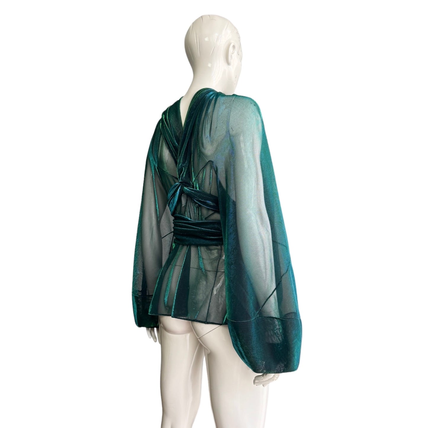 MAISON MARGIELA FW2016 BY GALLIANO GREEN SHEER TOP