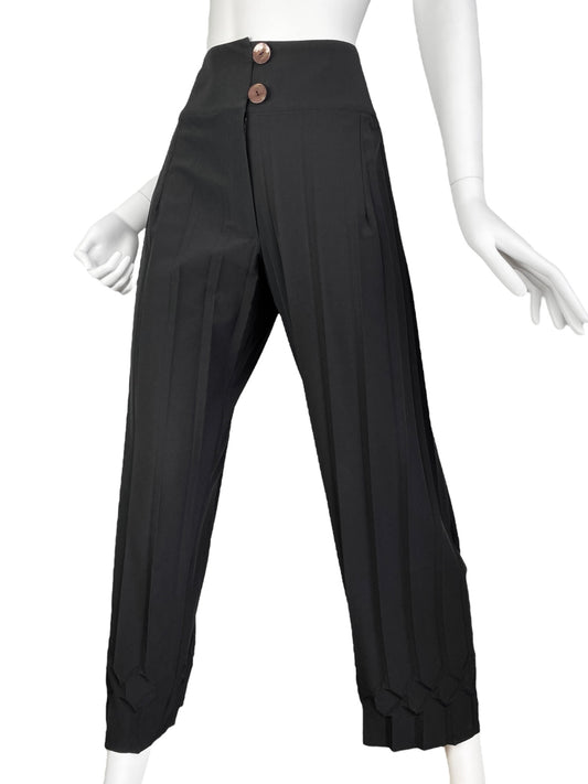 MOLOKO 2010s BLACK PLEATED PANTS