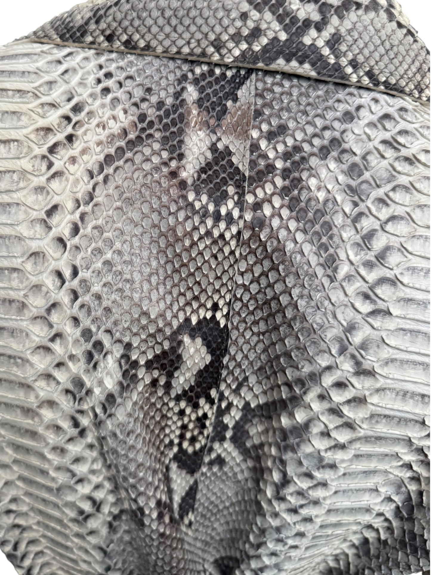 JITROIS 2000s CREAM PYTHON LEATHER COAT