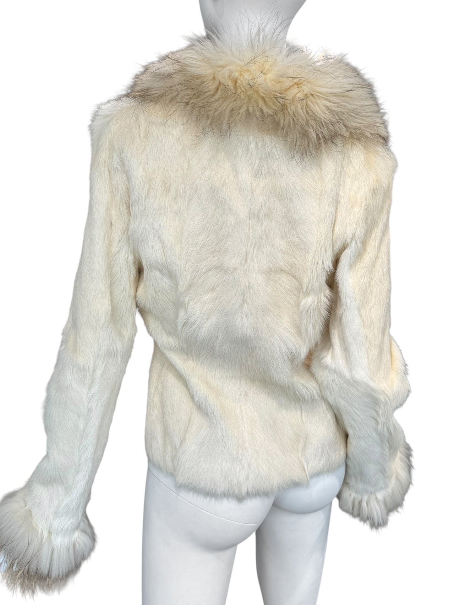 JITROIS 2000s CREAM FUR REVERSIBLE JACKET