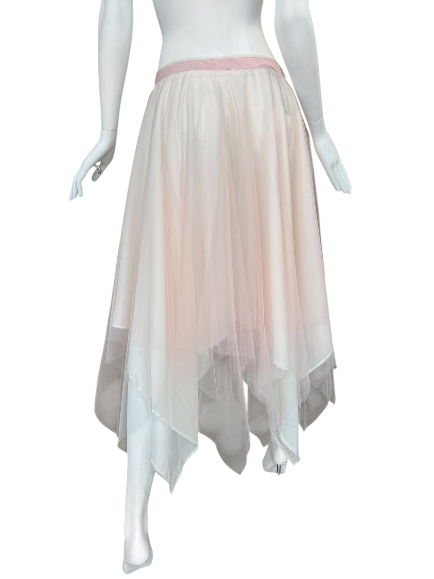 MARC LE BIHAN 2020s BABY PINK TULLE BALLERINA MAXI SKIRT
