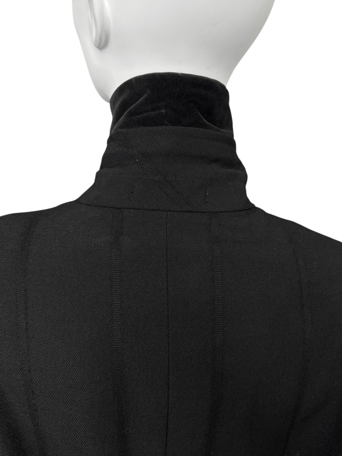 COMME DES GARÇONS FW2001 BLACK WOOL ASYMMETRICAL BLAZER