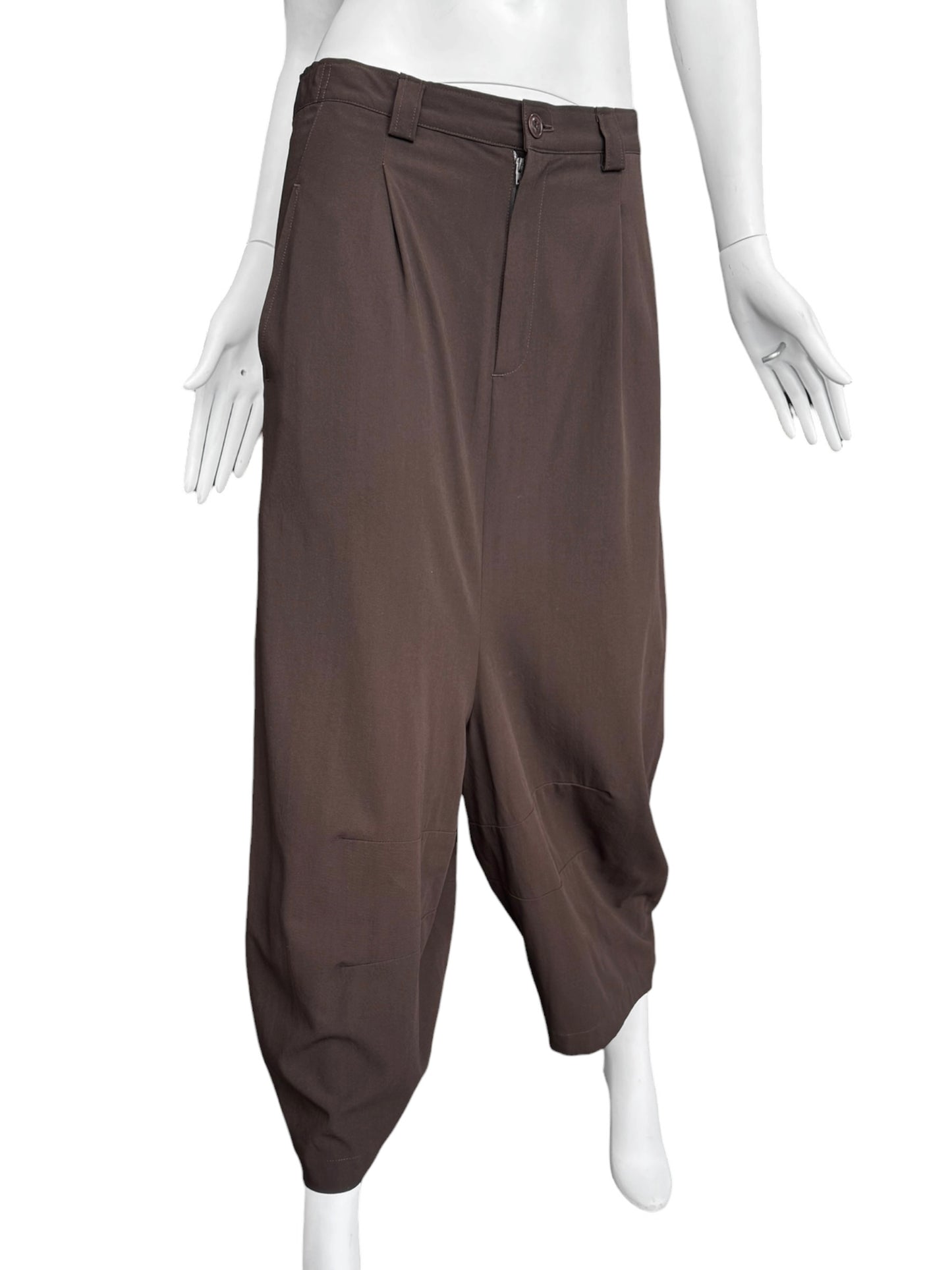 SHIRIN GUILD 1990s BROWN HAREM PANTS
