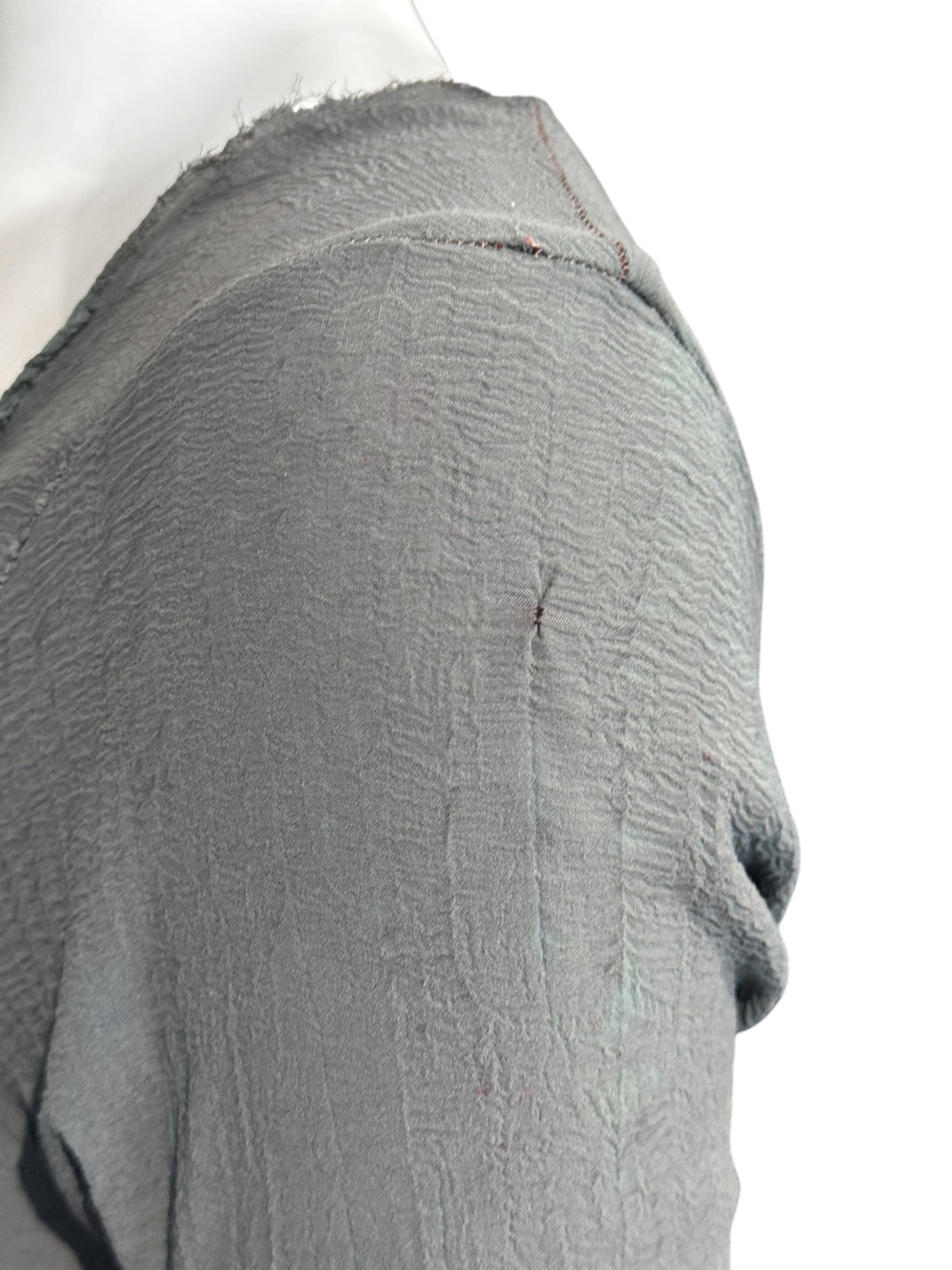MARC LE BIHAN 2020s GREY SILK BALLERINA MAXI DRESS