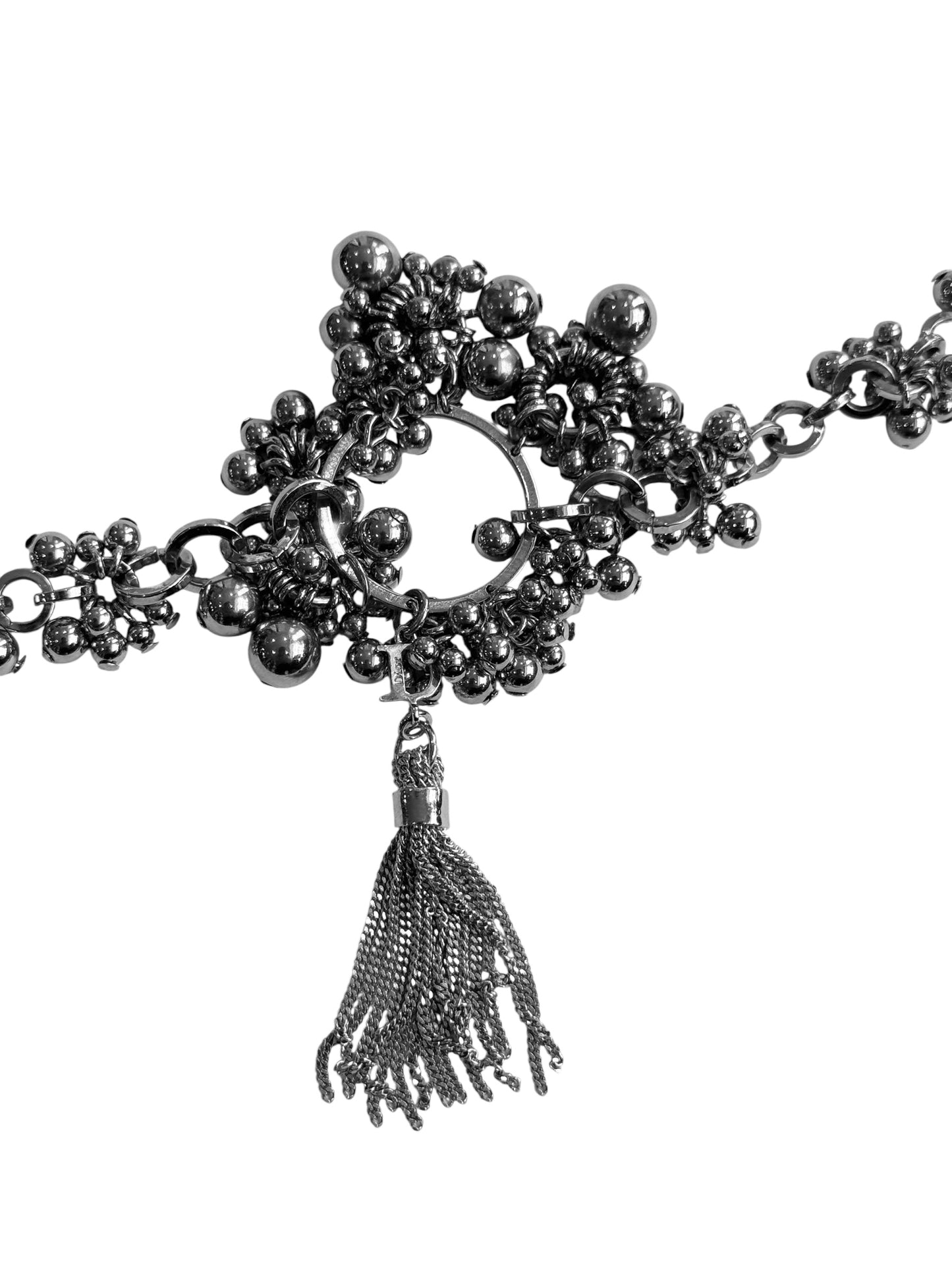 DIOR 2000s BY GALLIANO SILVER PLATED TRINKET BRACELET