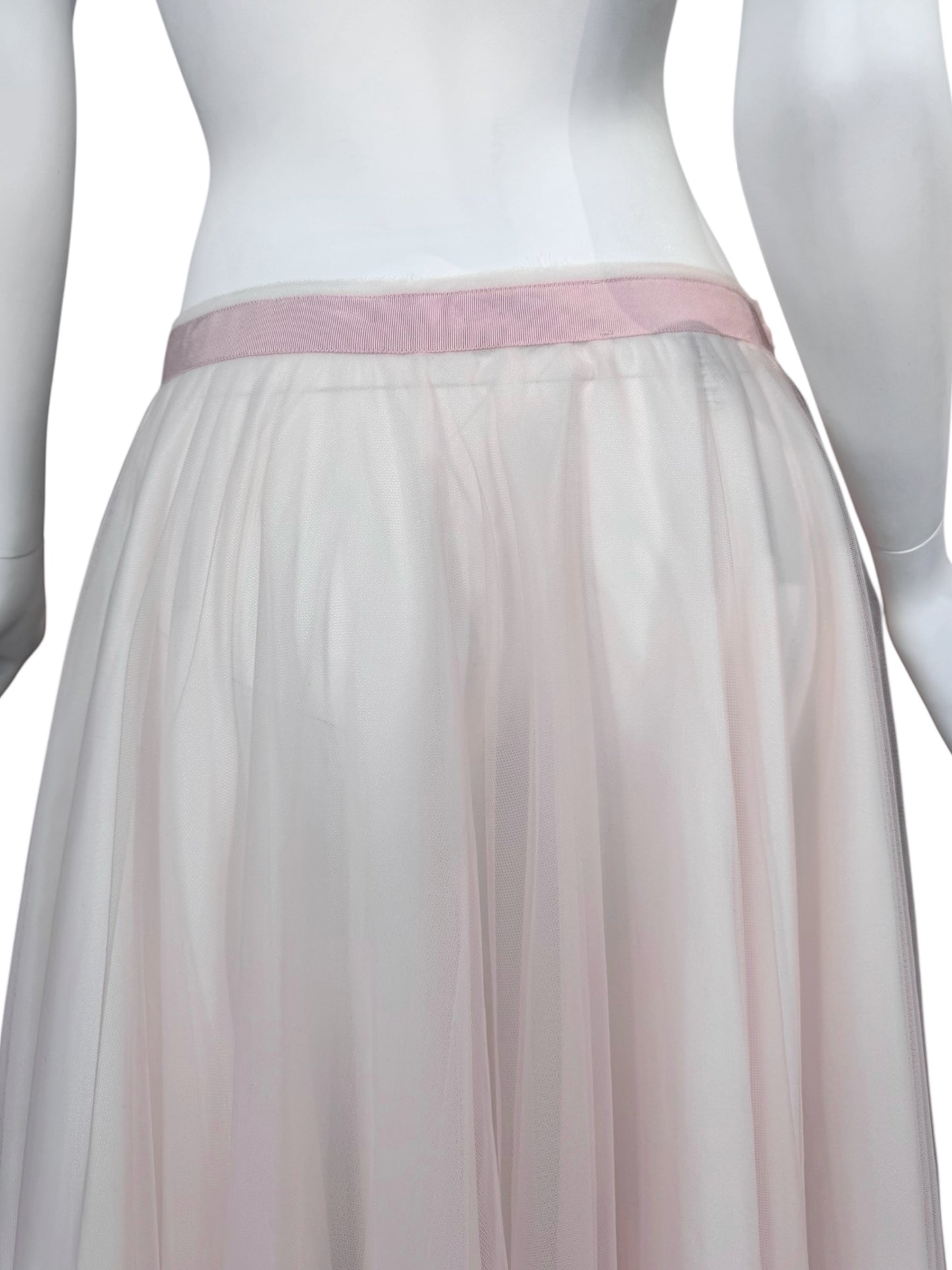 MARC LE BIHAN 2020s BABY PINK TULLE BALLERINA MAXI SKIRT