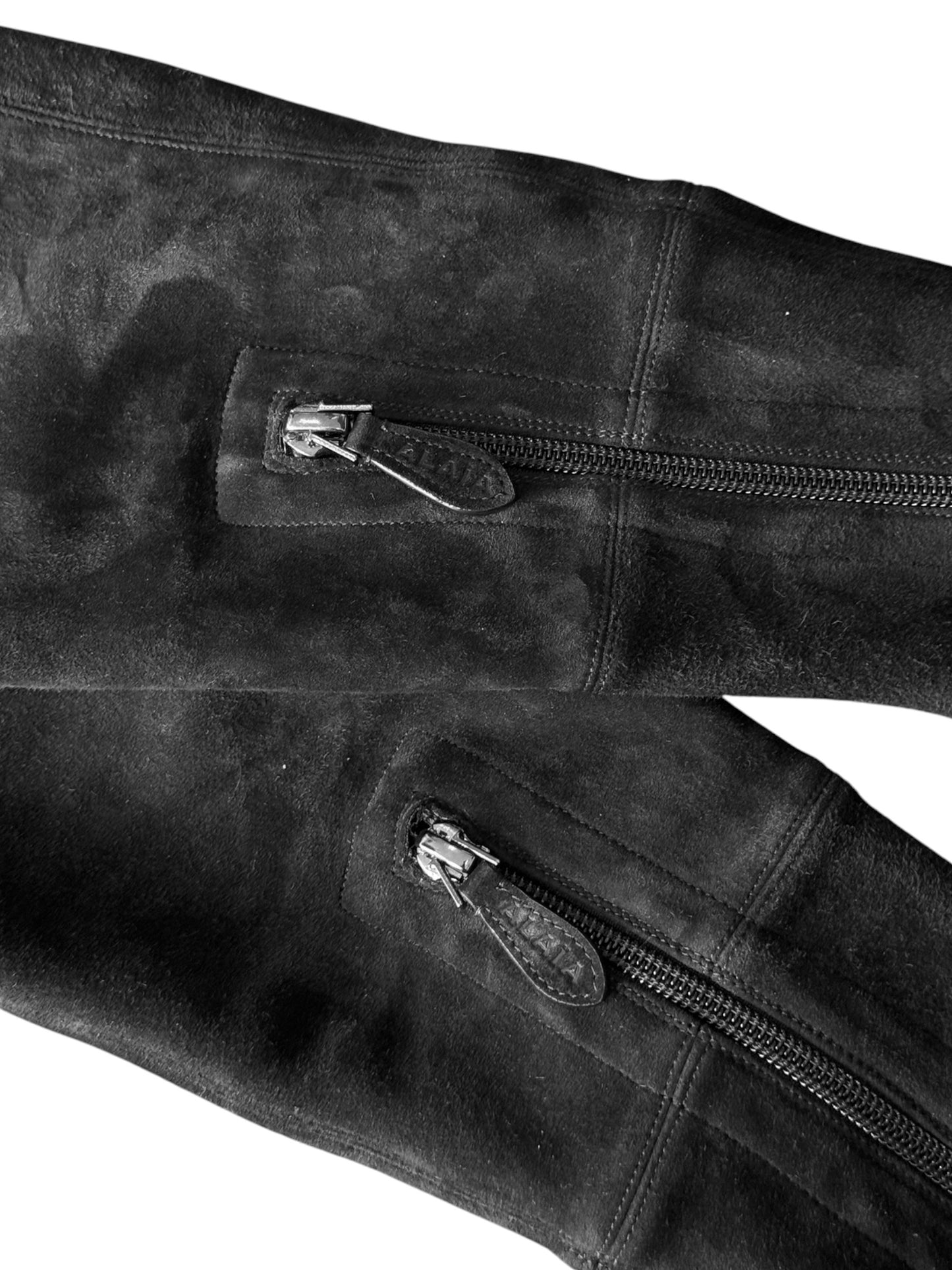 ALAÏA 2020s BY PIETER MULIER BLACK LEATHER THIGH-HIGH BOOTS