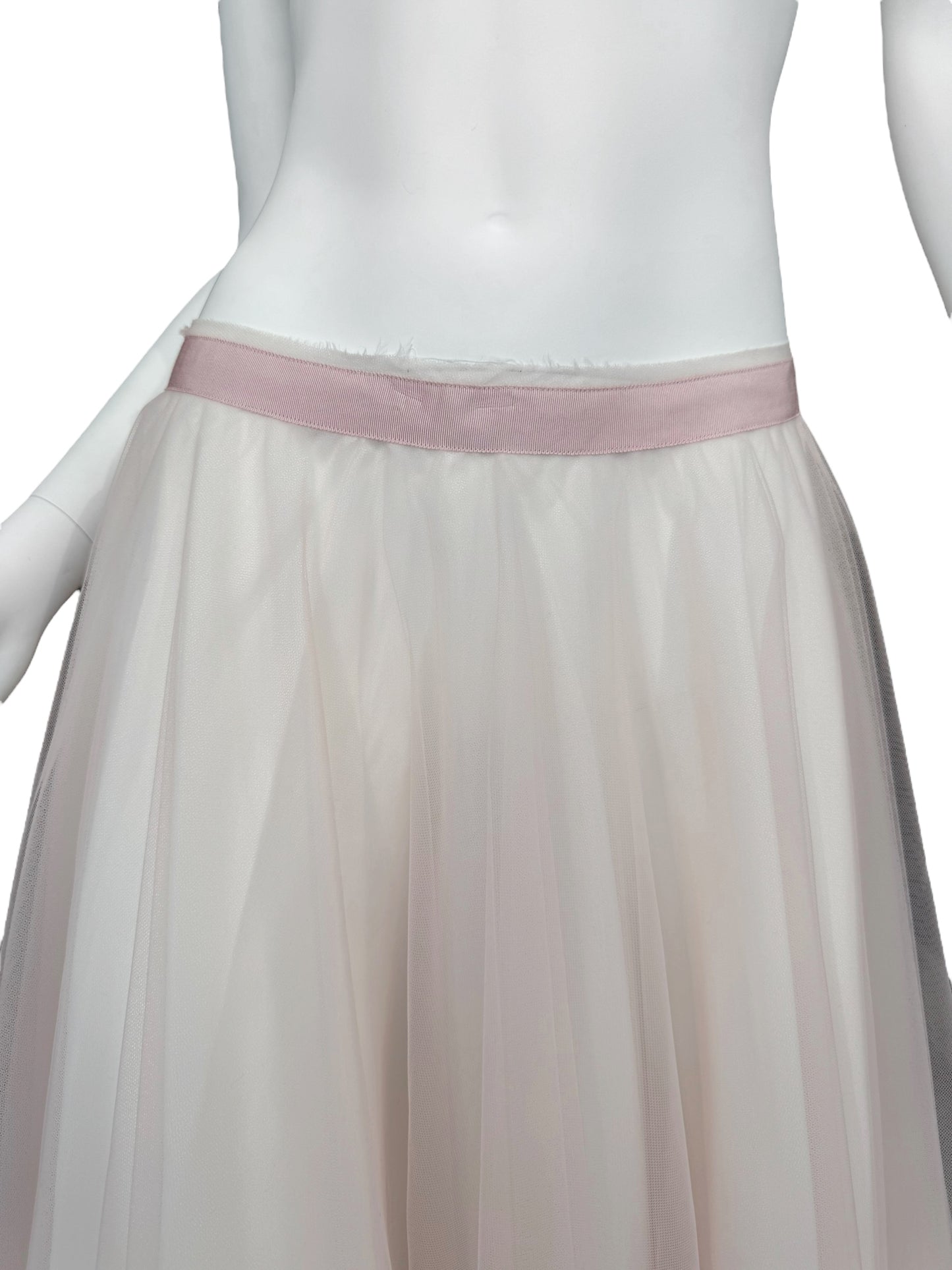 MARC LE BIHAN 2020s BABY PINK TULLE BALLERINA MAXI SKIRT